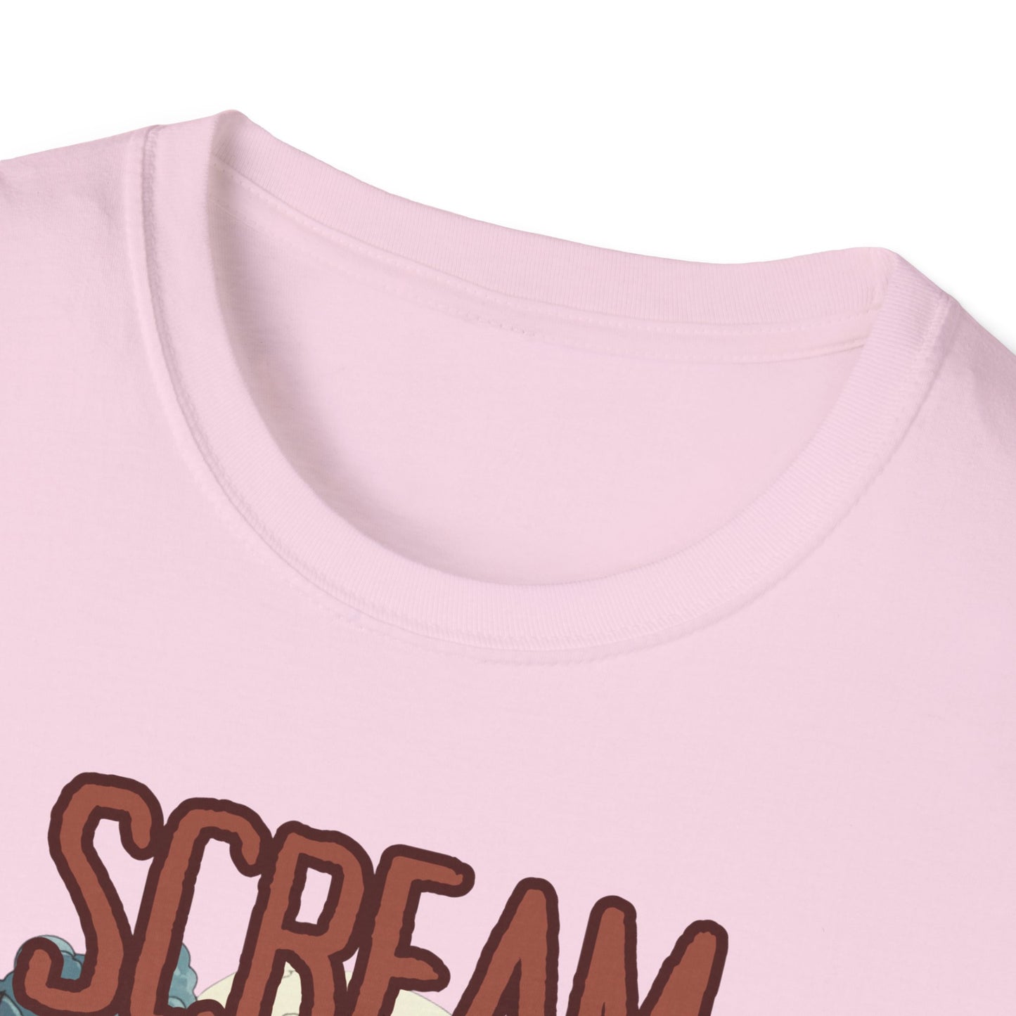 Halloween Themed Unisex T-Shirt, Casual Graphic Tee, Fall Fashion, Perfect for Costume Parties, Scream Day Celebration, Unique Gift Idea