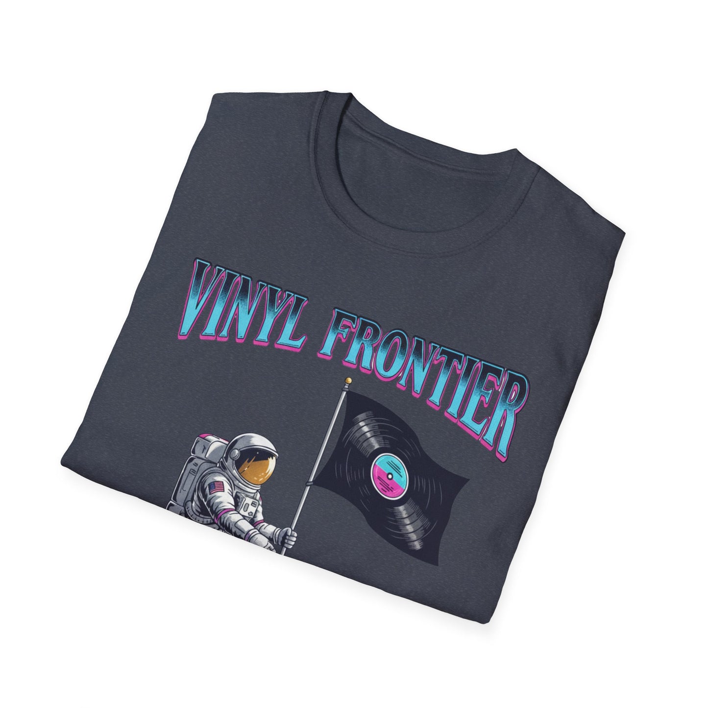 Vinyl Frontier Astronaut T-Shirt, Unisex Graphic Tee, Space Lover Gift, Casual Style, Summer Wear, Unique T-Shirt