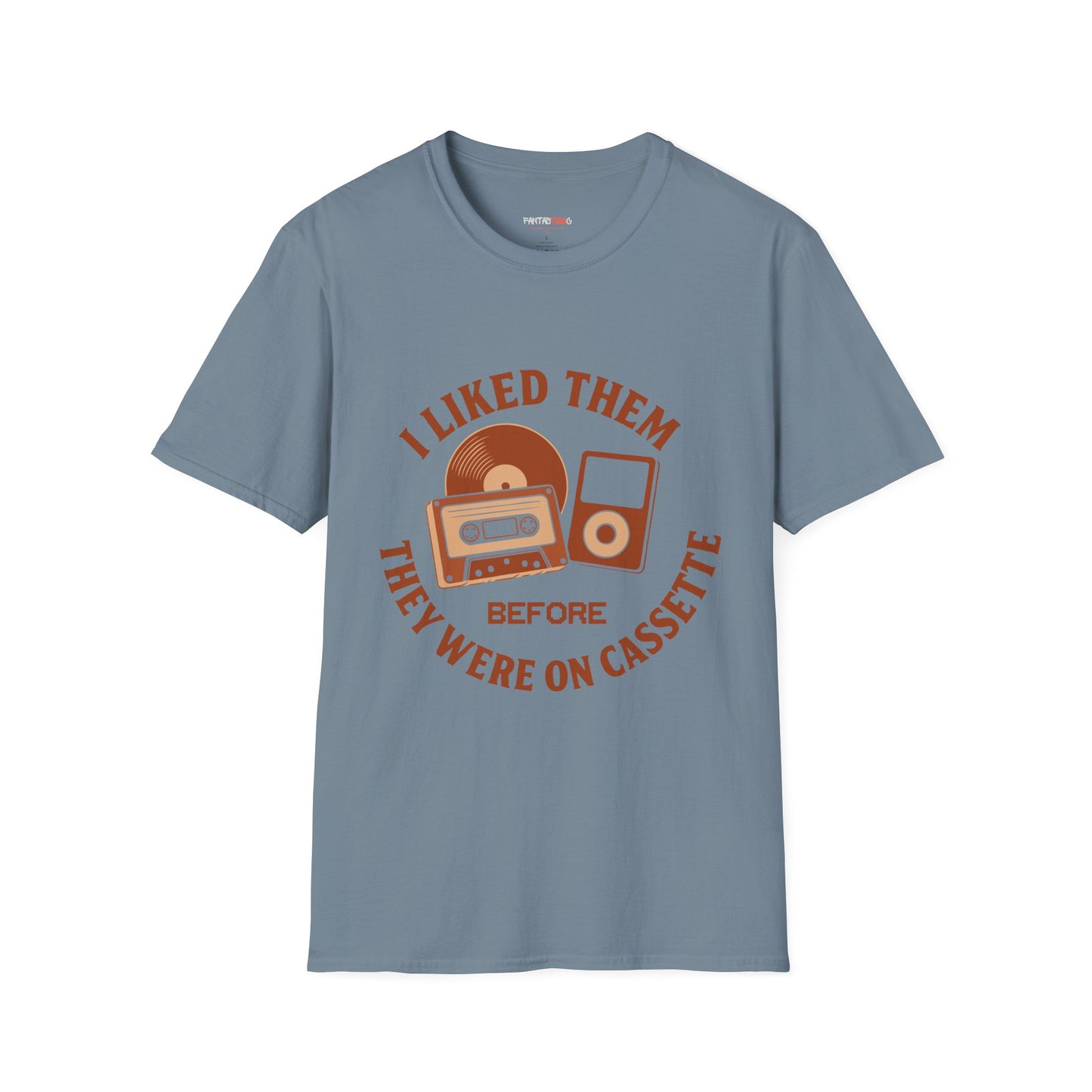 I Liked Them Before They Were on Cassette, Unisex Tee, Gift for Music Fans, Vintage Style Shirt