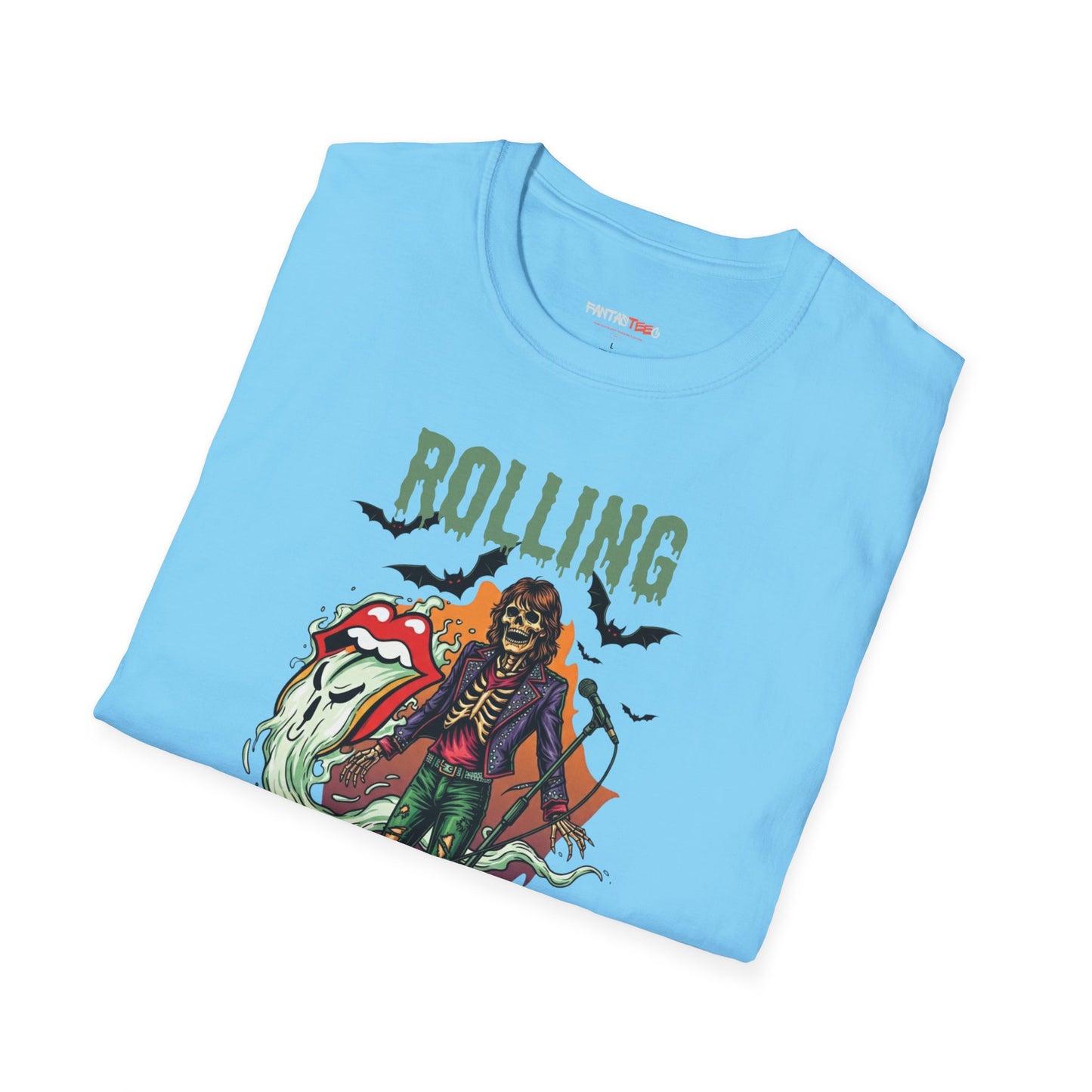 Rolling Bones Halloween Unisex softstyle T-Shirt