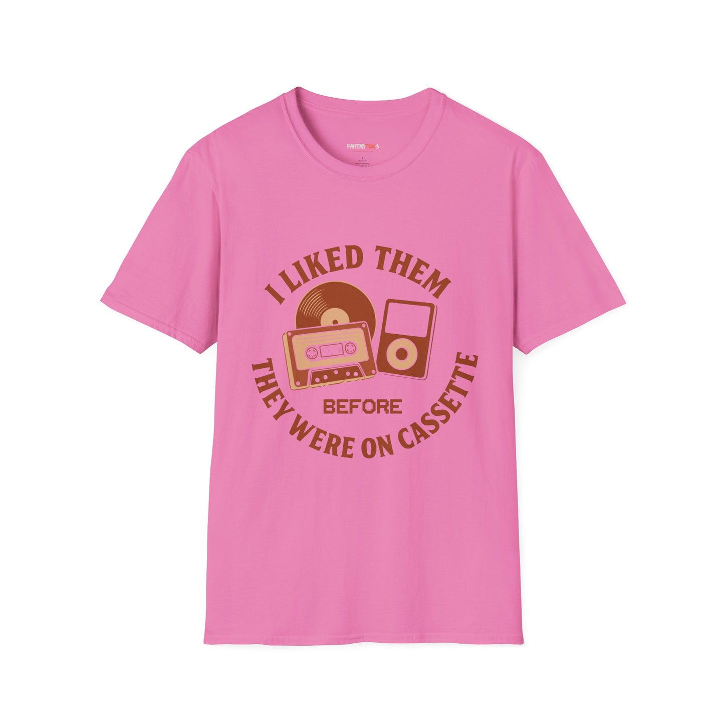 I Liked Them Before They Were on Cassette, Unisex Tee, Gift for Music Fans, Vintage Style Shirt