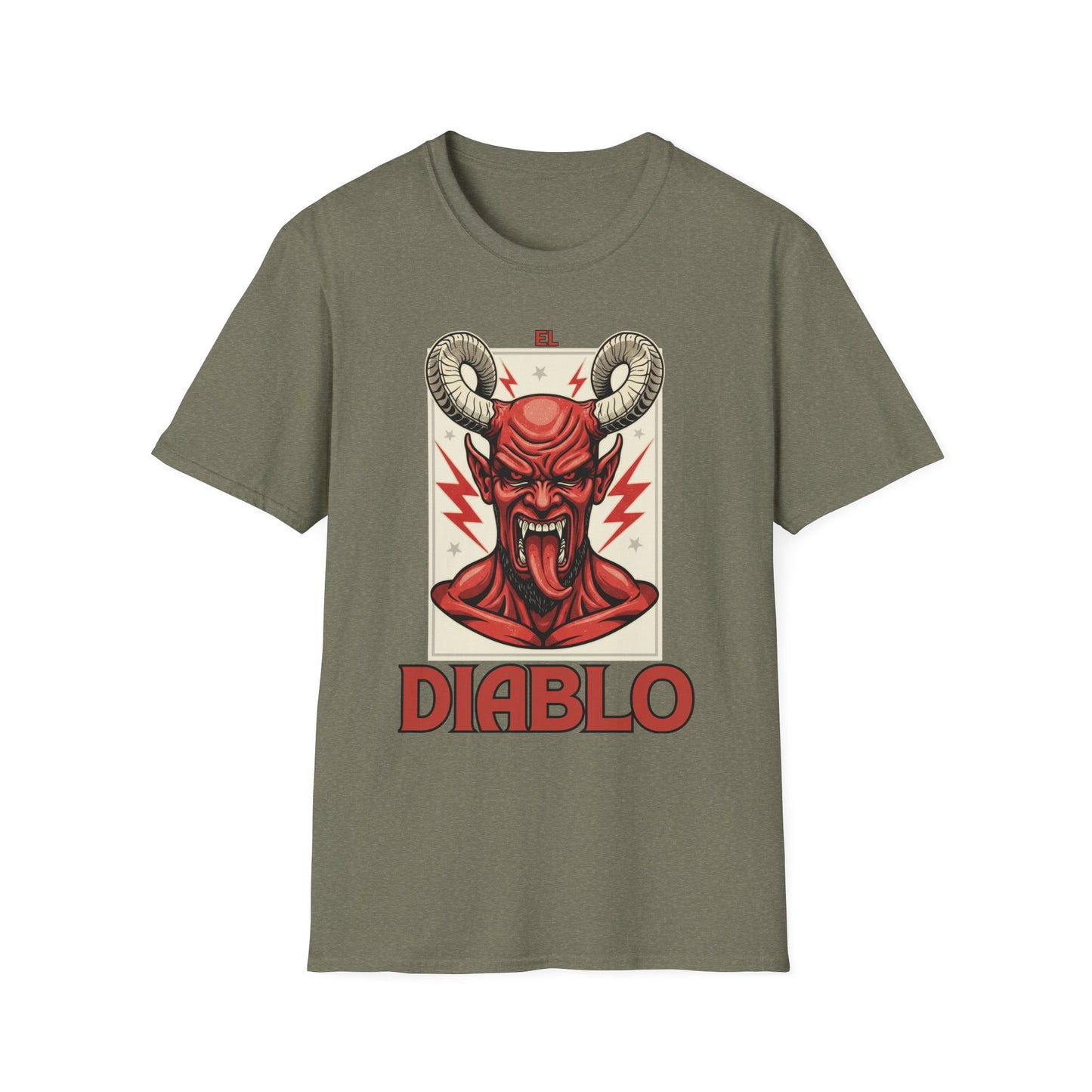 Diablo Graphic T-Shirt - Unisex Softstyle Tee for Music Lovers, Halloween Costume, Unique Gift, Vintage Style, Casual Wear