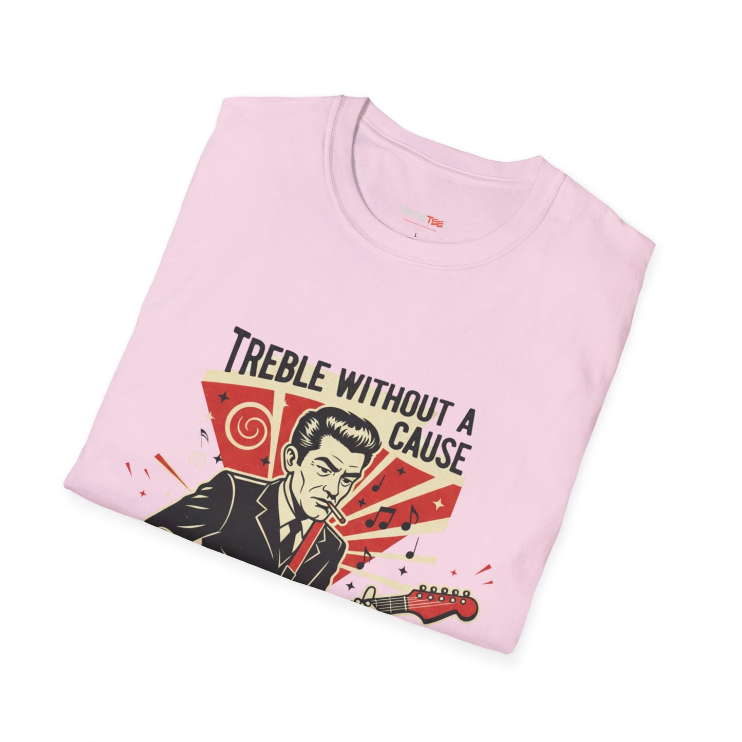 Retro Music Lover T-Shirt, Vintage Rock Tee, Gift for Musicians, Music Festival Apparel, Treble Without a Cause Shirt