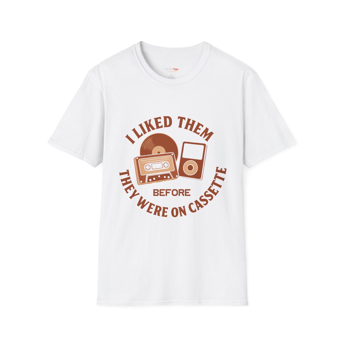 I Liked Them Before They Were on Cassette, Unisex Tee, Gift for Music Fans, Vintage Style Shirt
