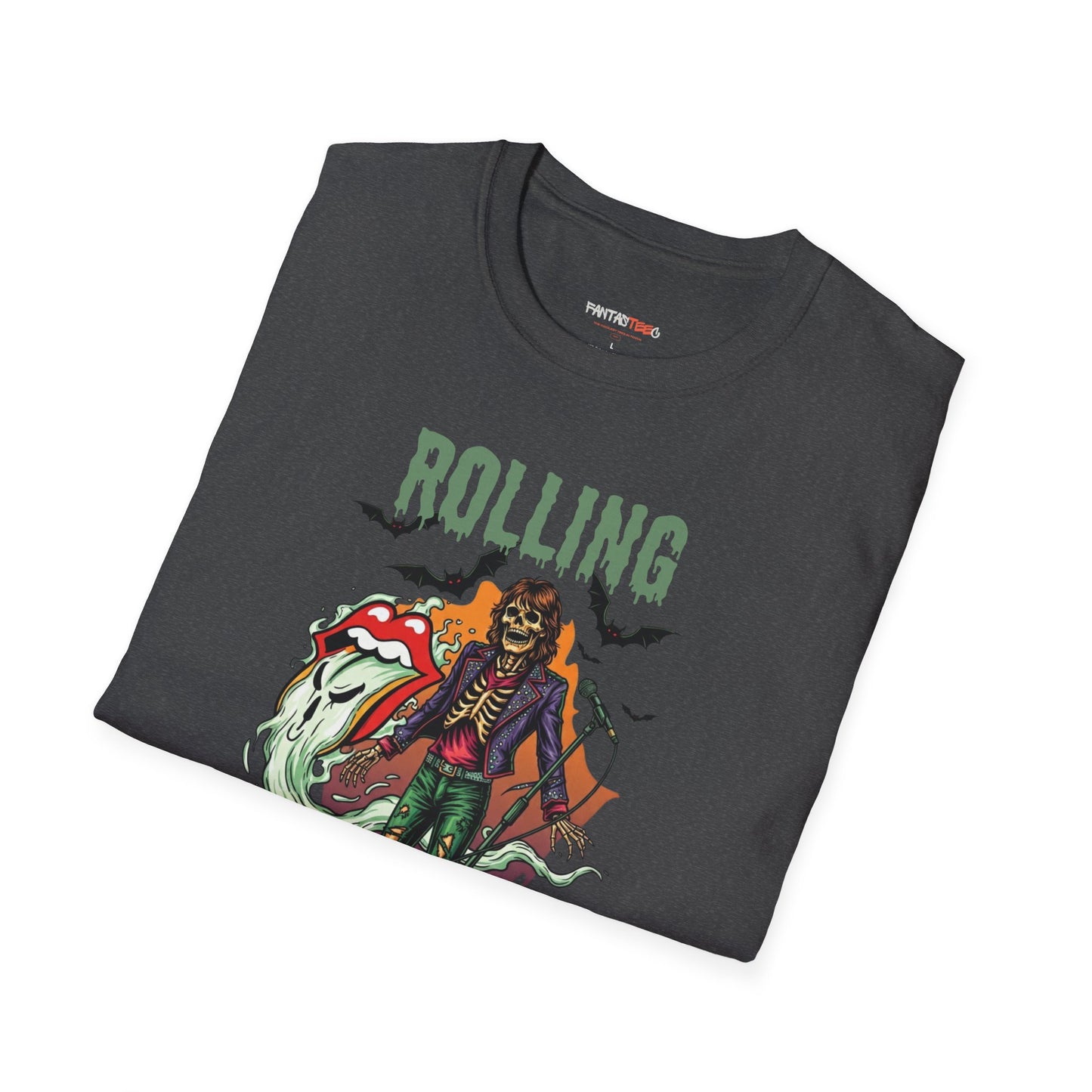 Rolling Bones Halloween Unisex softstyle T-Shirt