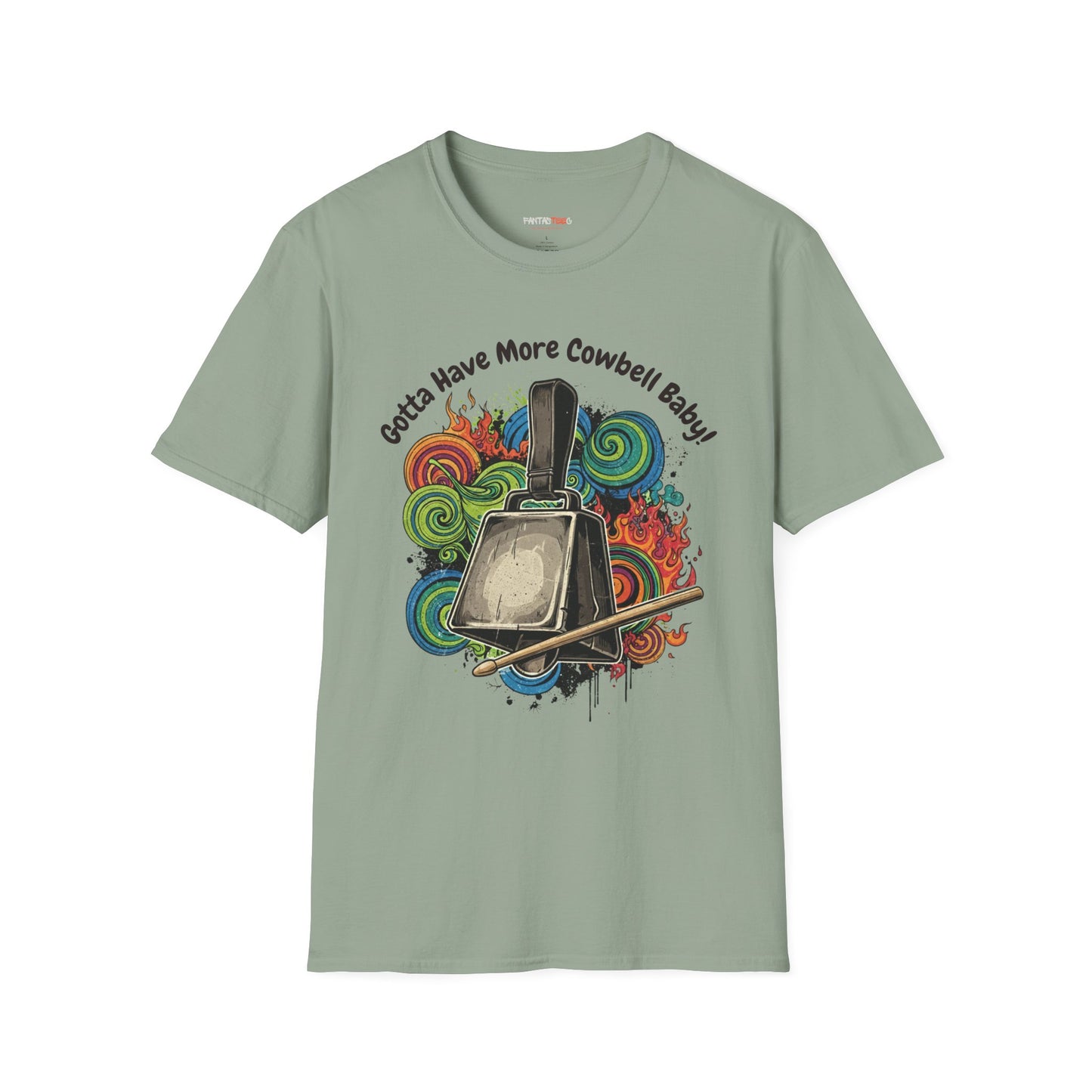 Gotta Have More Cowbell Unisex Softstyle T-Shirt | Fun Music Tribute Tee, Concert Wear, Gift for Musicians, Casual Style, Humor Shirt