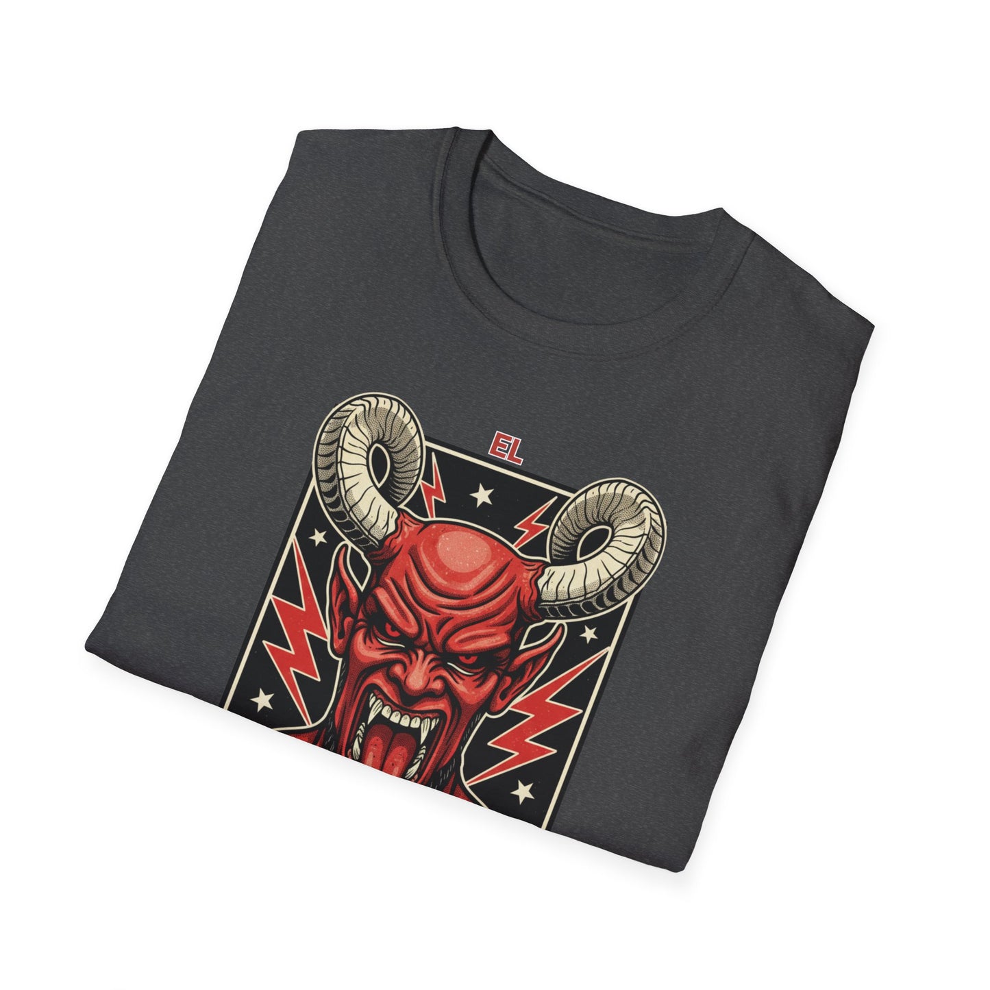 Diablo Graphic T-Shirt - Unisex Softstyle Tee for Music Lovers, Halloween Costume, Unique Gift, Vintage Style, Casual Wear