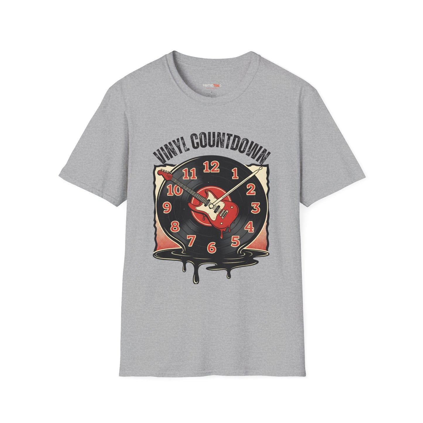 Vinyl Countdown T-Shirt, Music Lover Gift, Unisex Softstyle Tee, Vintage Vinyl Design, Perfect for Music Festivals, Casual Wear