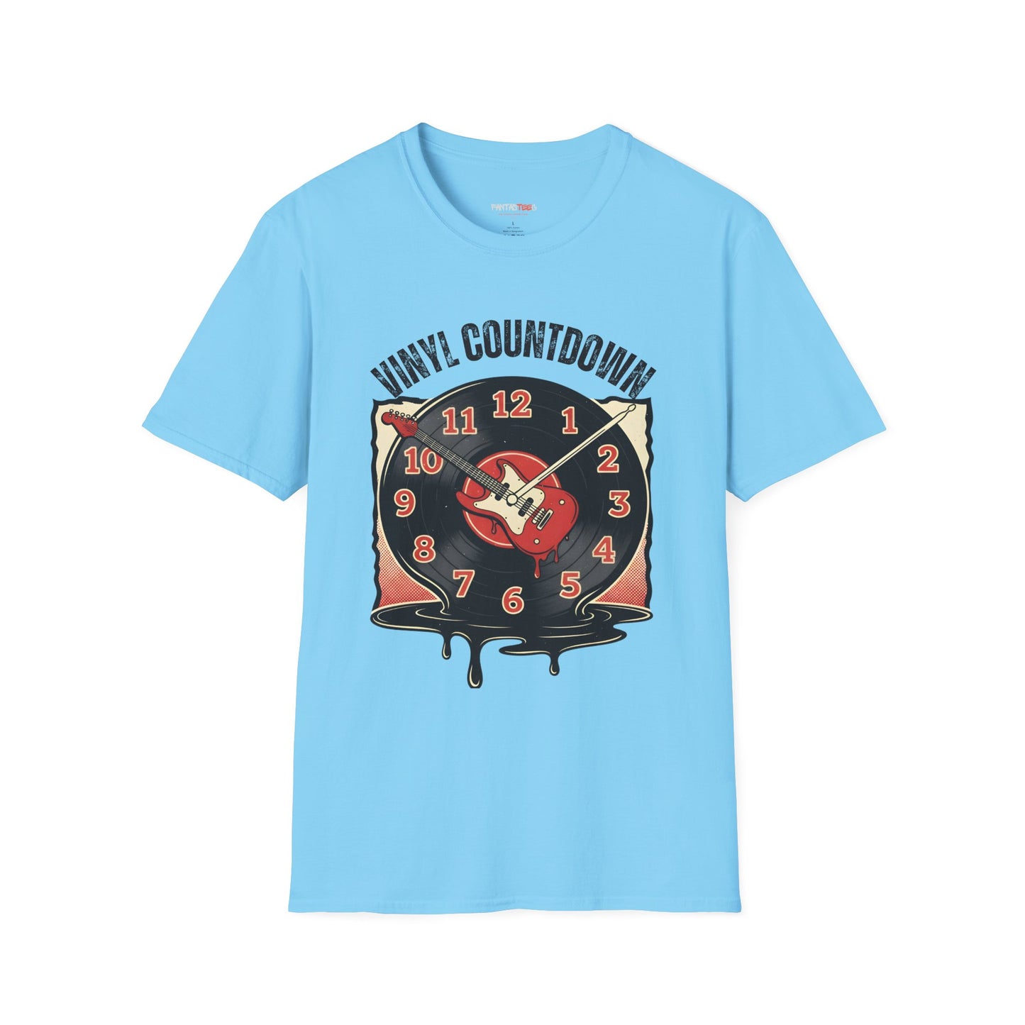 Vinyl Countdown T-Shirt, Music Lover Gift, Unisex Softstyle Tee, Vintage Vinyl Design, Perfect for Music Festivals, Casual Wear