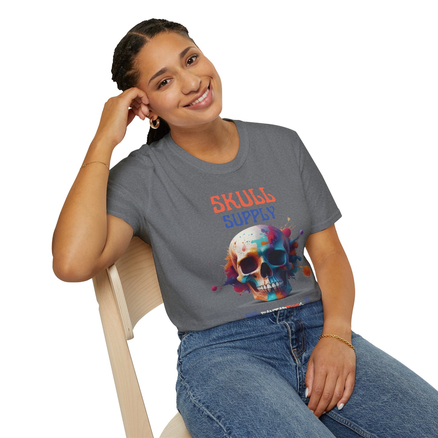 Skull Paint Splatter T-Shirt