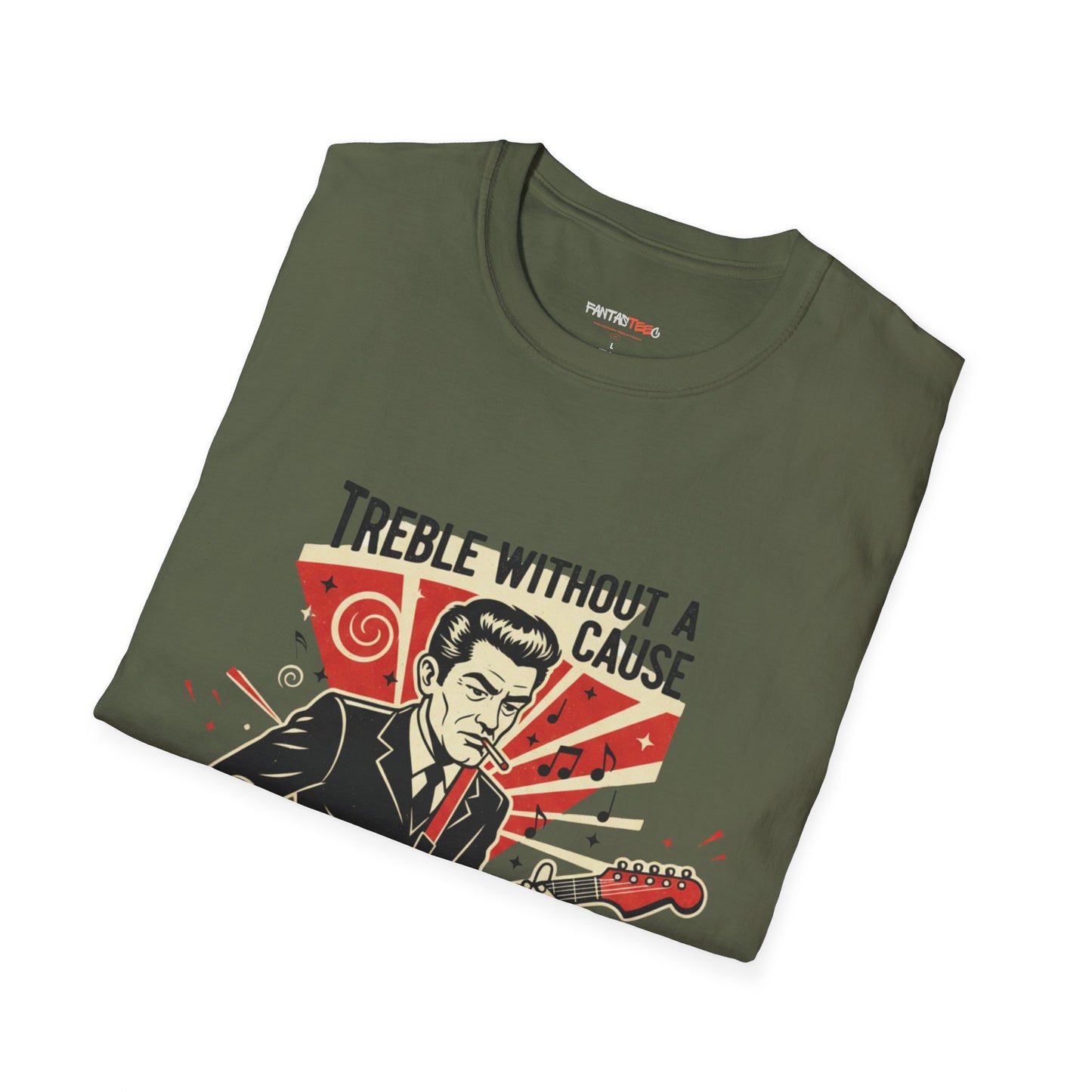 Retro Music Lover T-Shirt, Vintage Rock Tee, Gift for Musicians, Music Festival Apparel, Treble Without a Cause Shirt