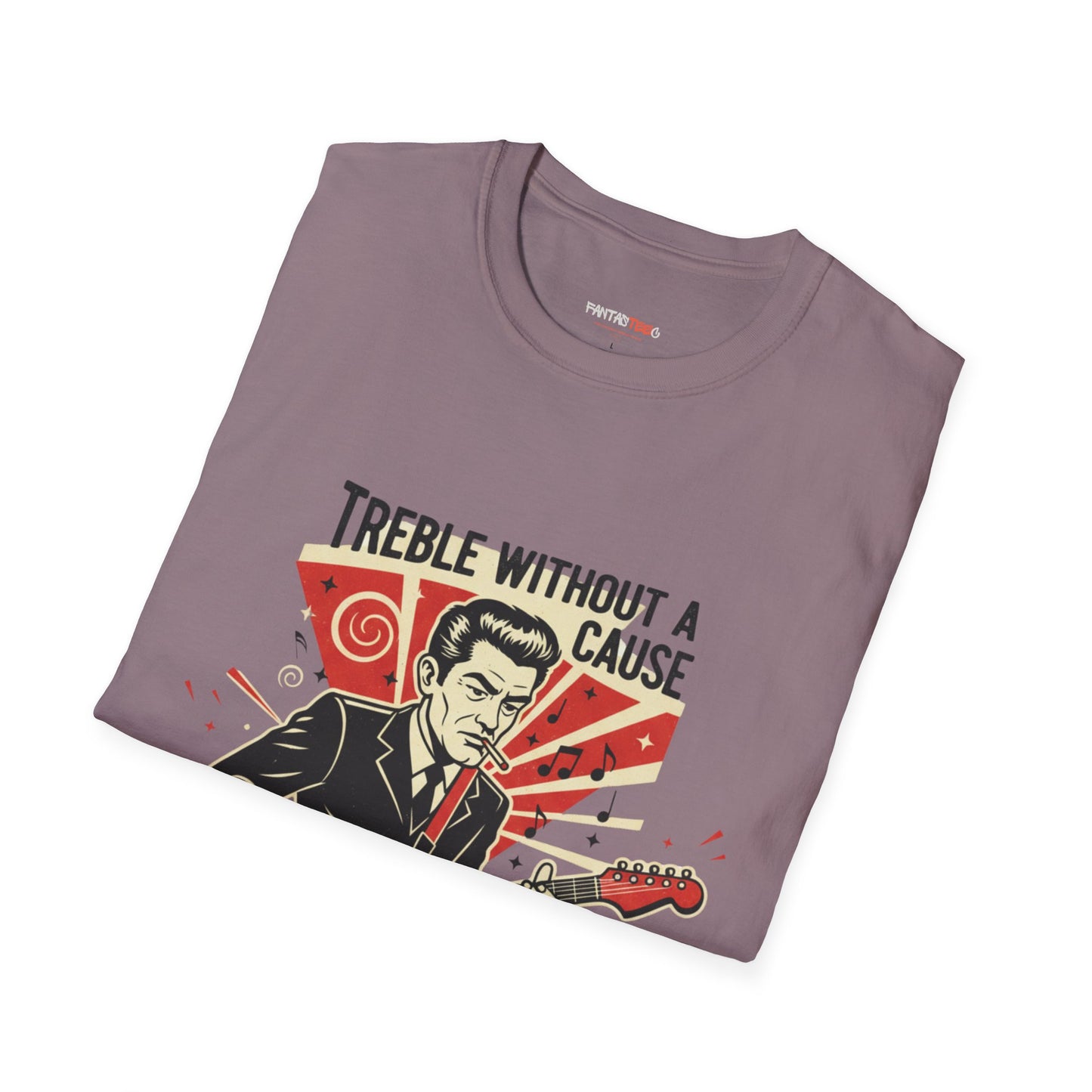 Retro Music Lover T-Shirt, Vintage Rock Tee, Gift for Musicians, Music Festival Apparel, Treble Without a Cause Shirt