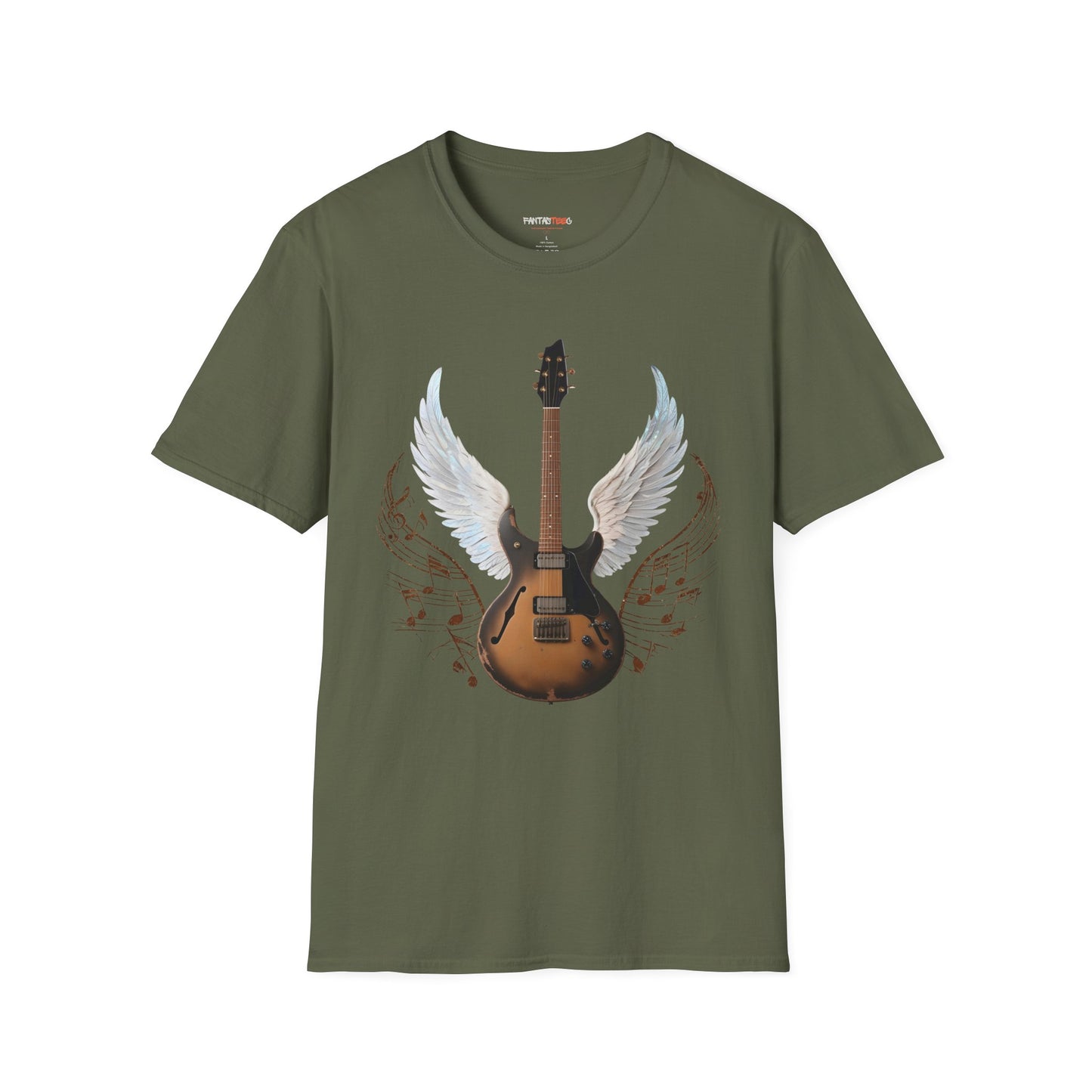 Winged Guitar Unisex T-Shirt, Music Lover Gift, Rock Band Merch, Casual Wear, Concert Outfit, Vintage Style
