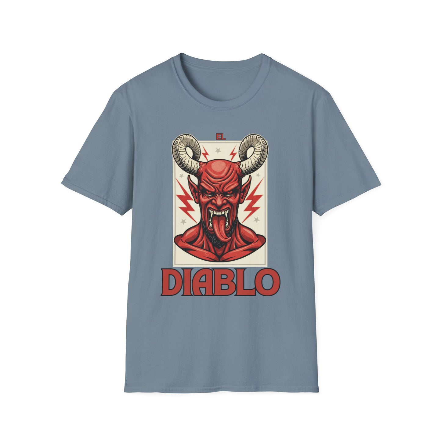 Diablo Graphic T-Shirt - Unisex Softstyle Tee for Music Lovers, Halloween Costume, Unique Gift, Vintage Style, Casual Wear