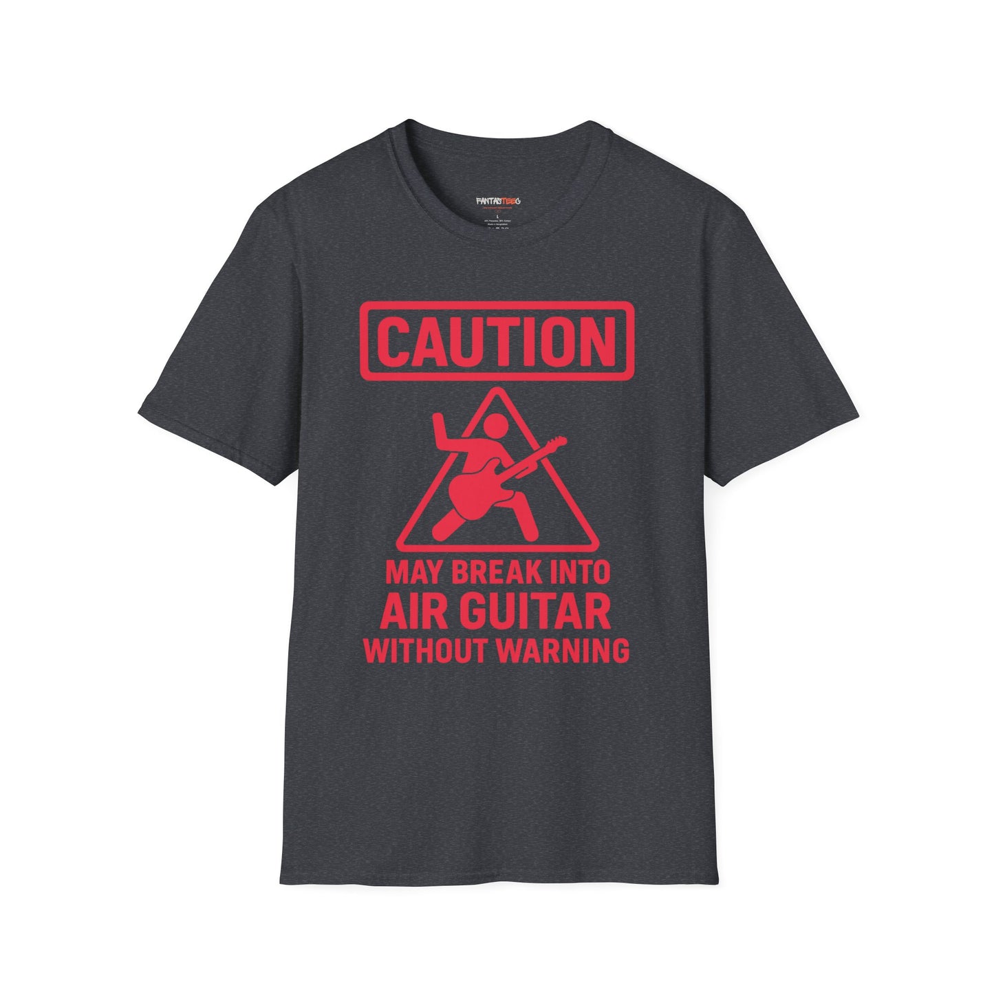 Caution Air Guitar T-Shirt