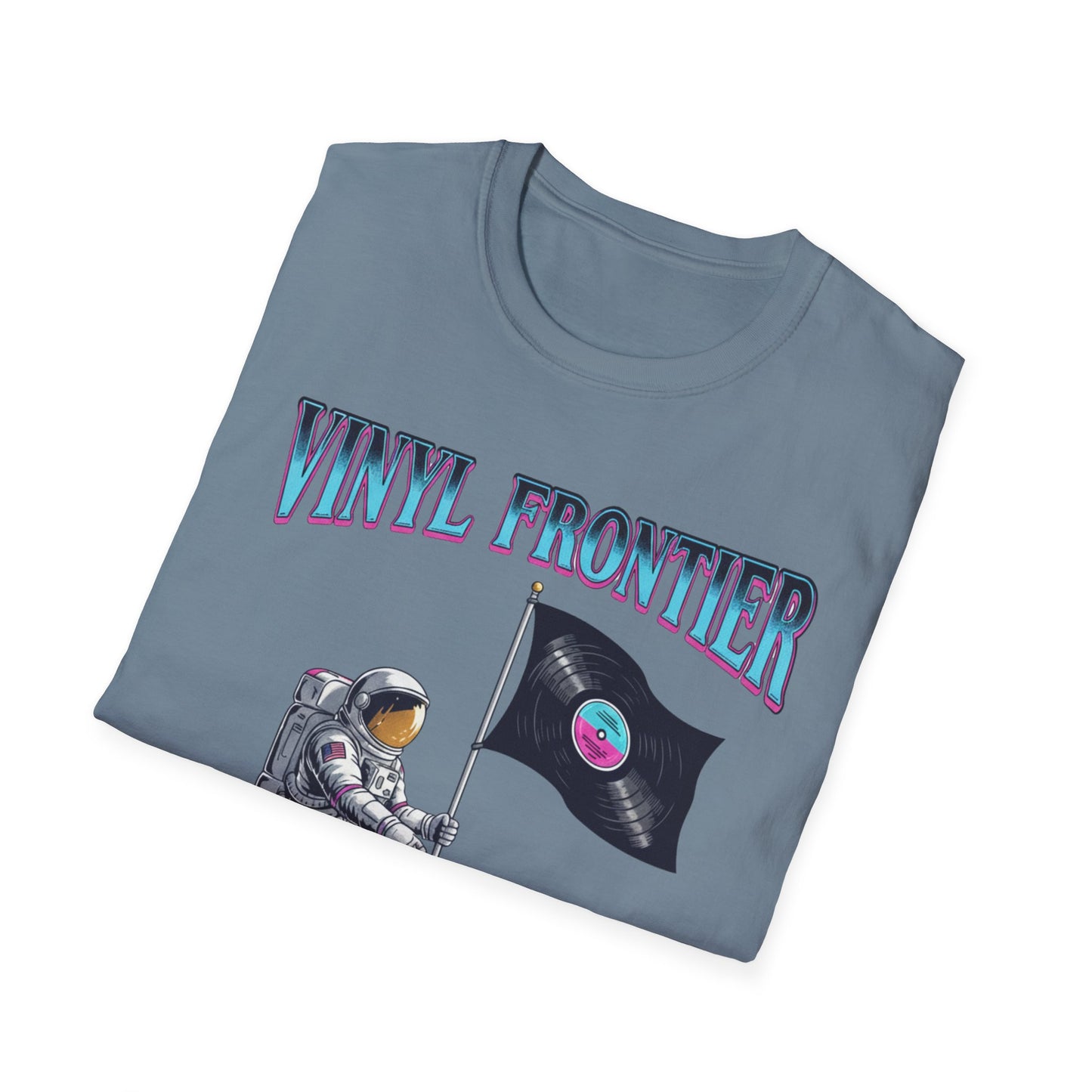 Vinyl Frontier Astronaut T-Shirt, Unisex Graphic Tee, Space Lover Gift, Casual Style, Summer Wear, Unique T-Shirt