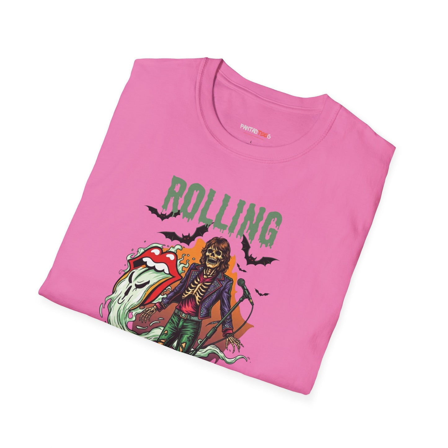 Rolling Bones Halloween Unisex softstyle T-Shirt