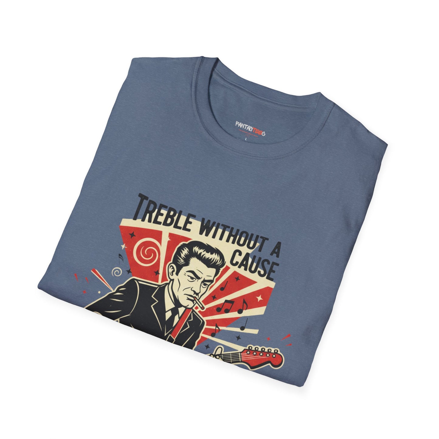 Retro Music Lover T-Shirt, Vintage Rock Tee, Gift for Musicians, Music Festival Apparel, Treble Without a Cause Shirt
