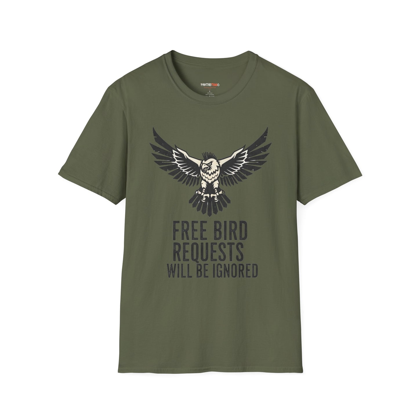 Free Bird Softstyle T-Shirt, Casual Tee, Music Lover Gift, Unisex Apparel, Festival Wear, Unique Statement Shirt