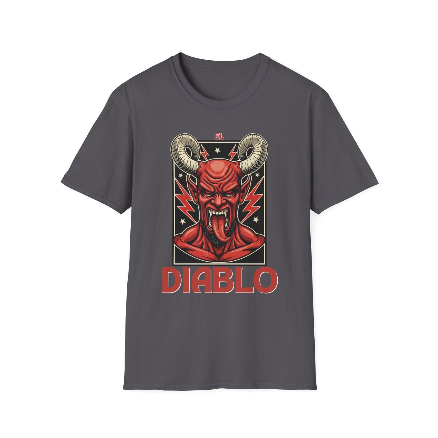 Diablo Graphic T-Shirt - Unisex Softstyle Tee for Music Lovers, Halloween Costume, Unique Gift, Vintage Style, Casual Wear