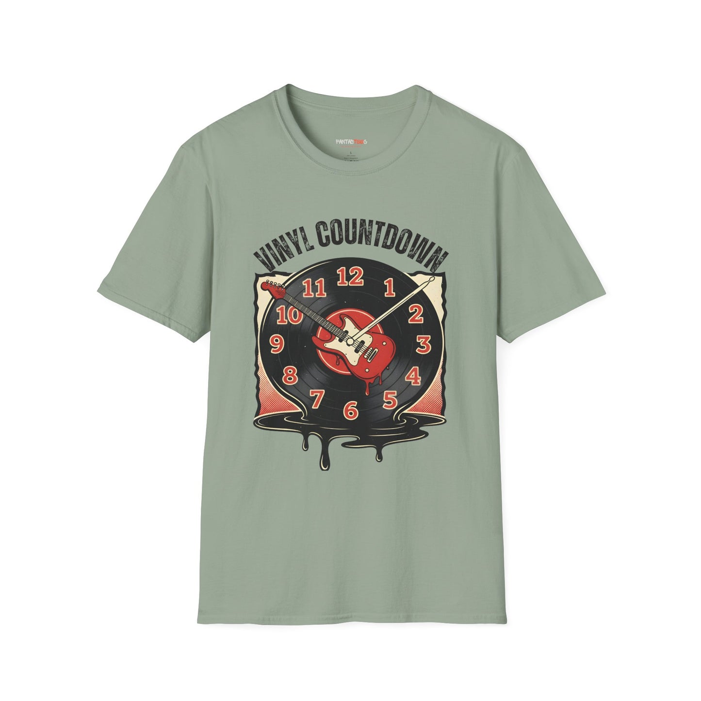 Vinyl Countdown T-Shirt, Music Lover Gift, Unisex Softstyle Tee, Vintage Vinyl Design, Perfect for Music Festivals, Casual Wear