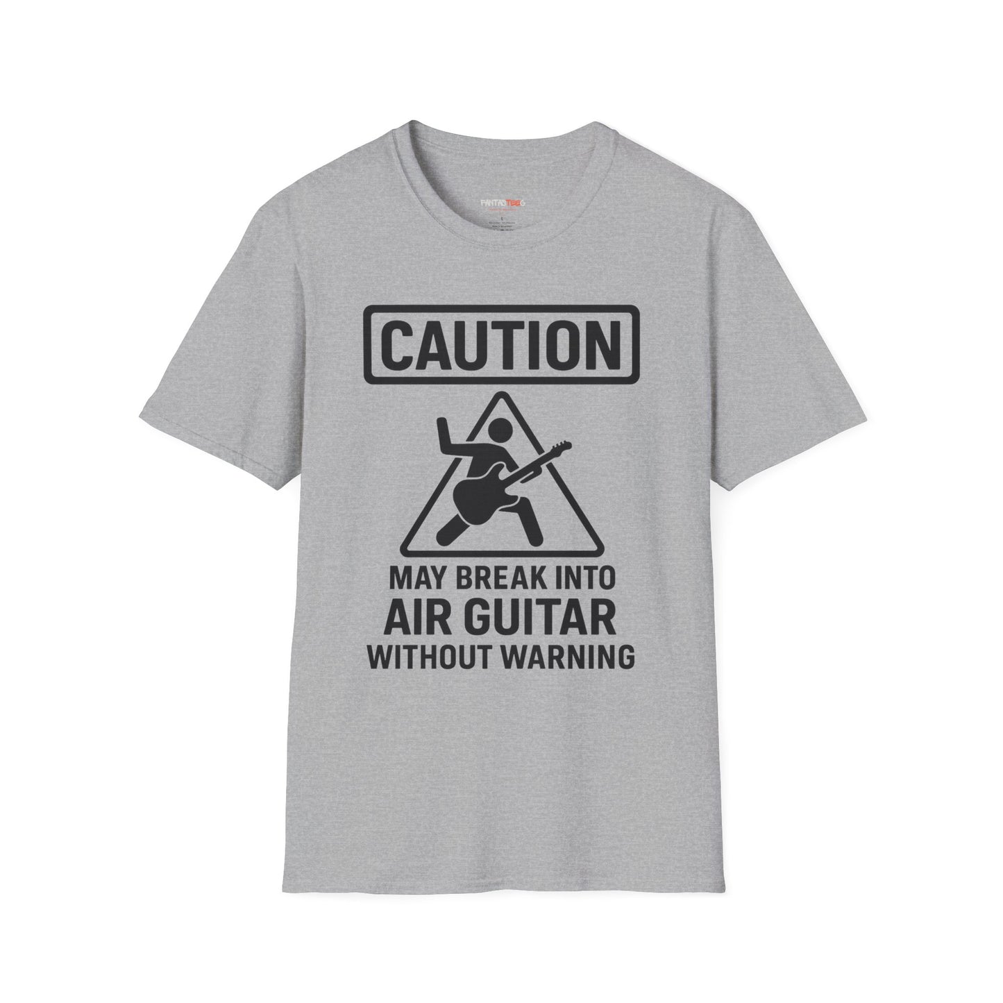 Caution Air Guitar T-Shirt