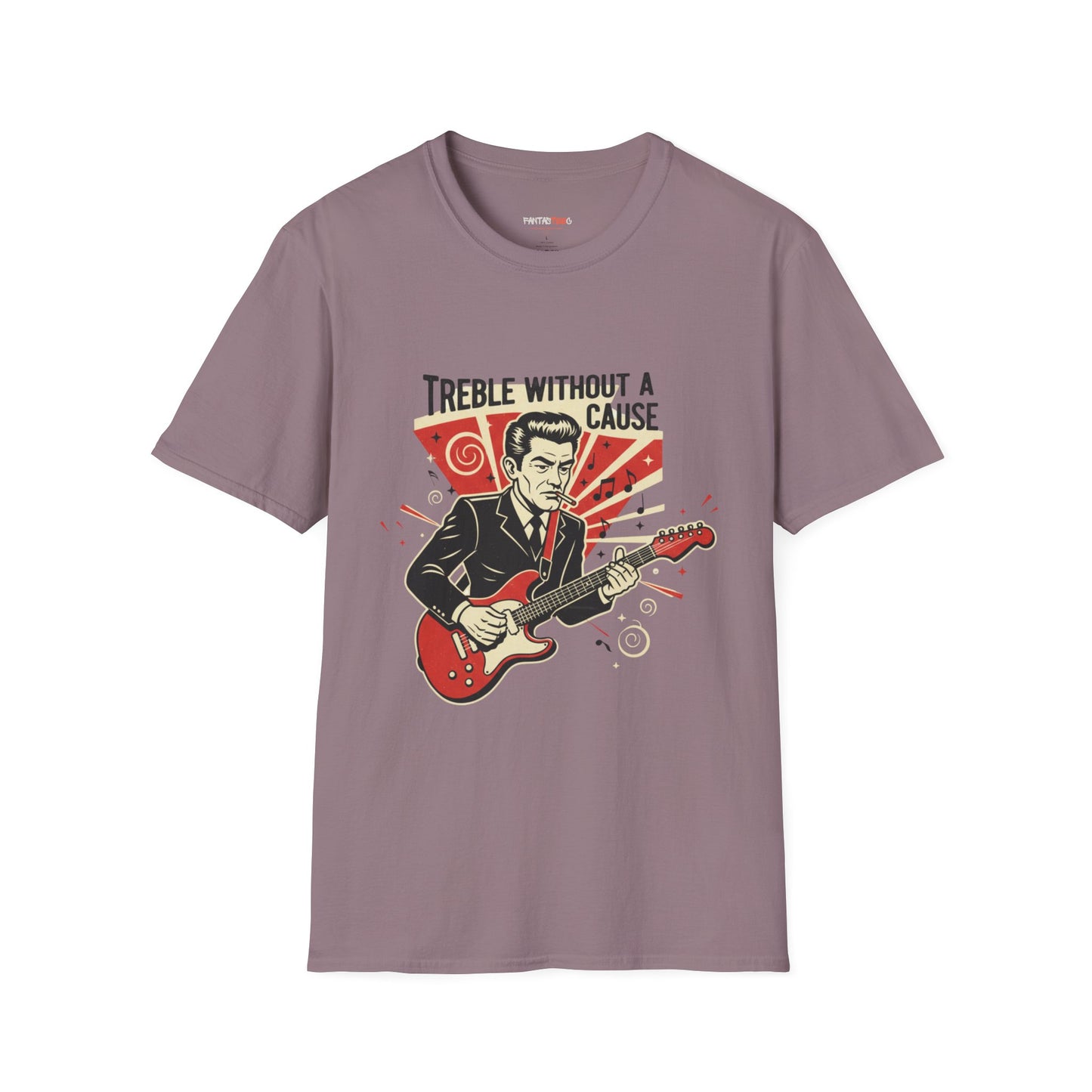 Retro Music Lover T-Shirt, Vintage Rock Tee, Gift for Musicians, Music Festival Apparel, Treble Without a Cause Shirt