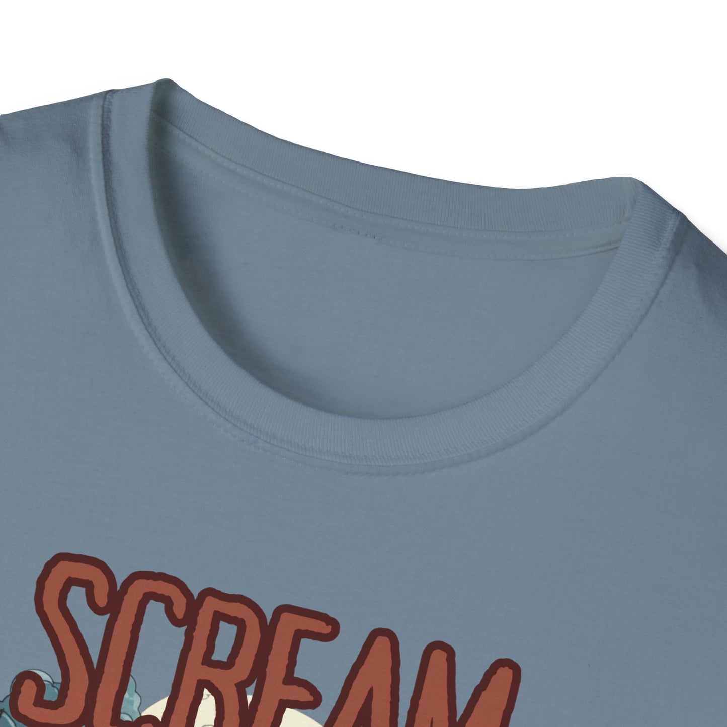 Halloween Themed Unisex T-Shirt, Casual Graphic Tee, Fall Fashion, Perfect for Costume Parties, Scream Day Celebration, Unique Gift Idea