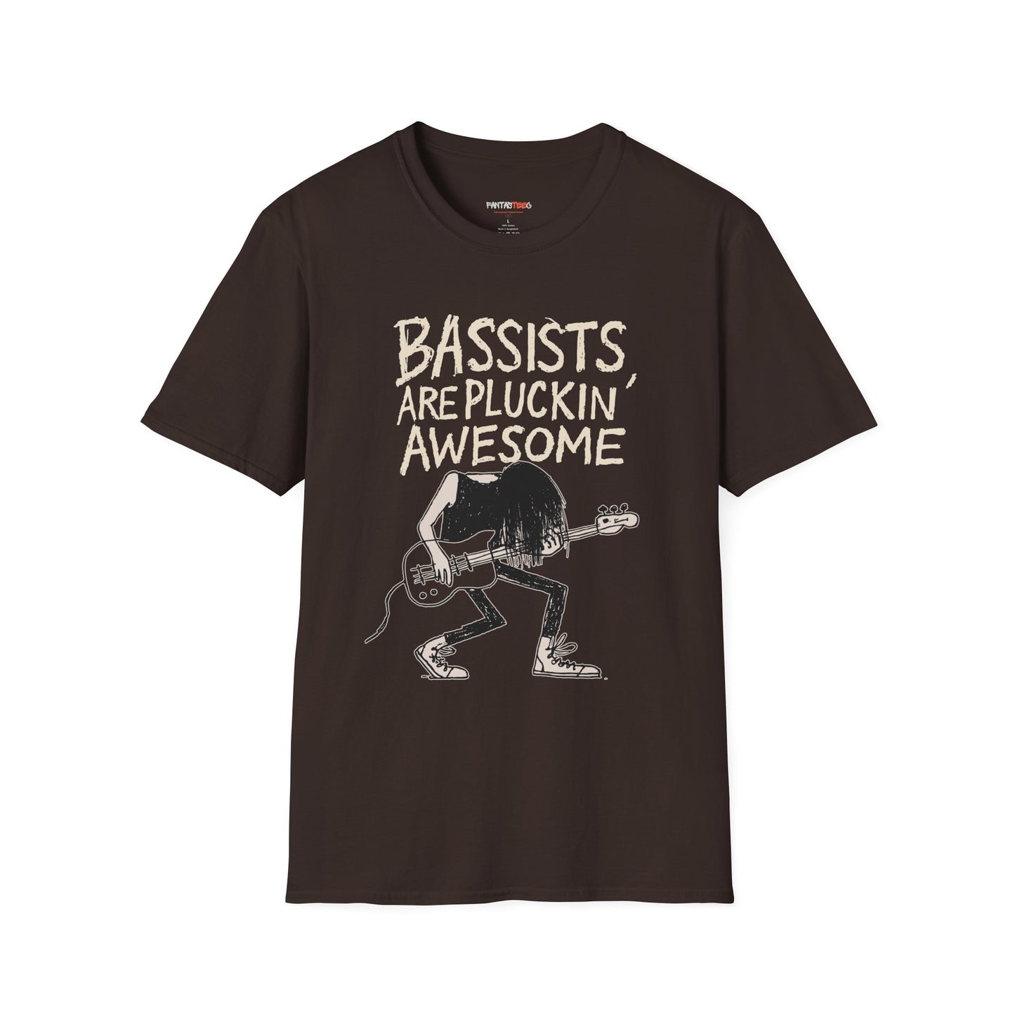 Bassists Are Pluckin' Awesome Unisex T-Shirt | Cool Music Gift | Funny Band Tee | Concert Wear | Music Lover Apparel | Birthday Gift