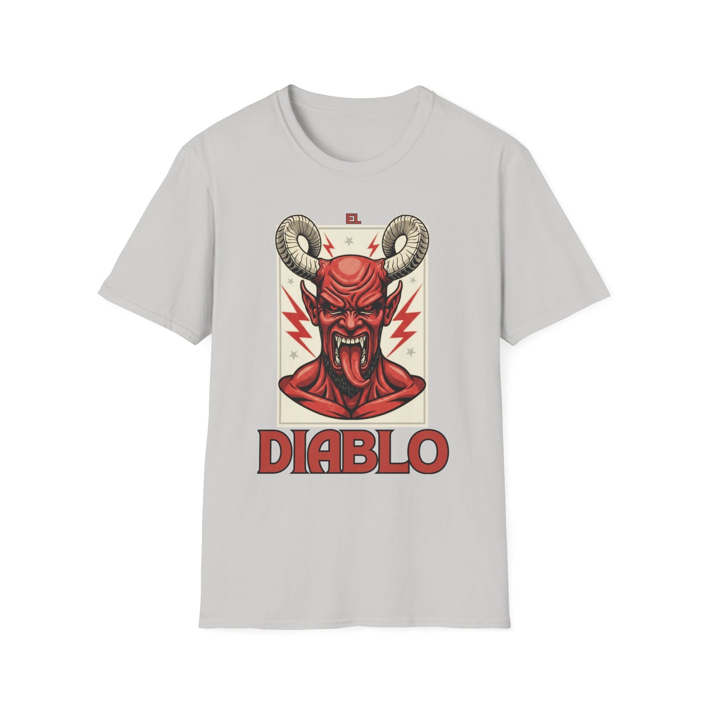 Diablo Graphic T-Shirt - Unisex Softstyle Tee for Music Lovers, Halloween Costume, Unique Gift, Vintage Style, Casual Wear