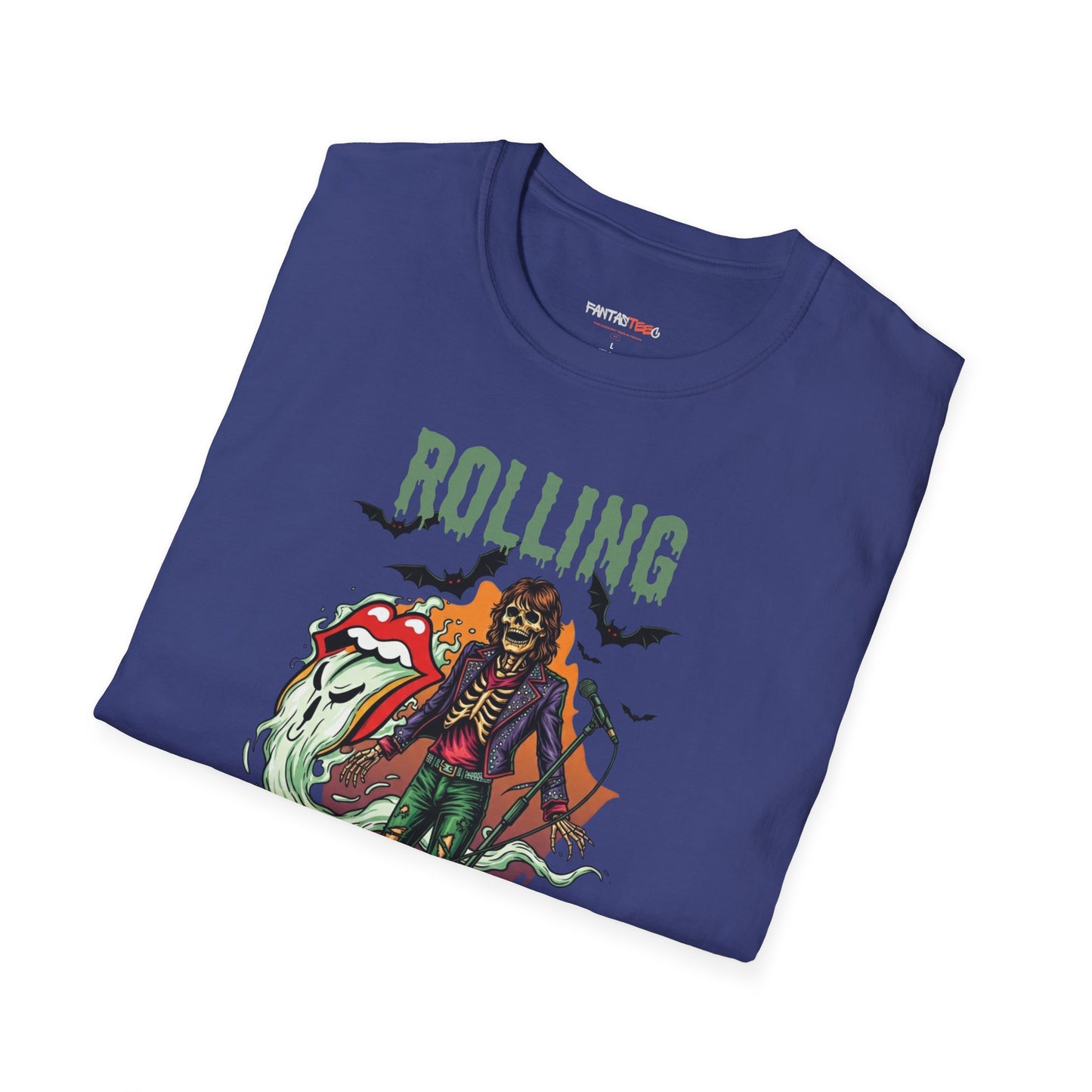 Rolling Bones Halloween Unisex softstyle T-Shirt
