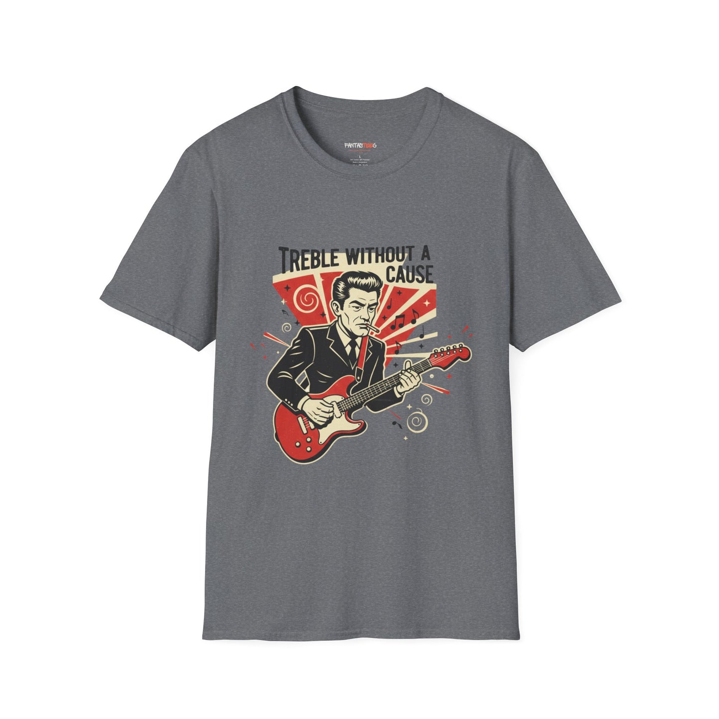 Retro Music Lover T-Shirt, Vintage Rock Tee, Gift for Musicians, Music Festival Apparel, Treble Without a Cause Shirt