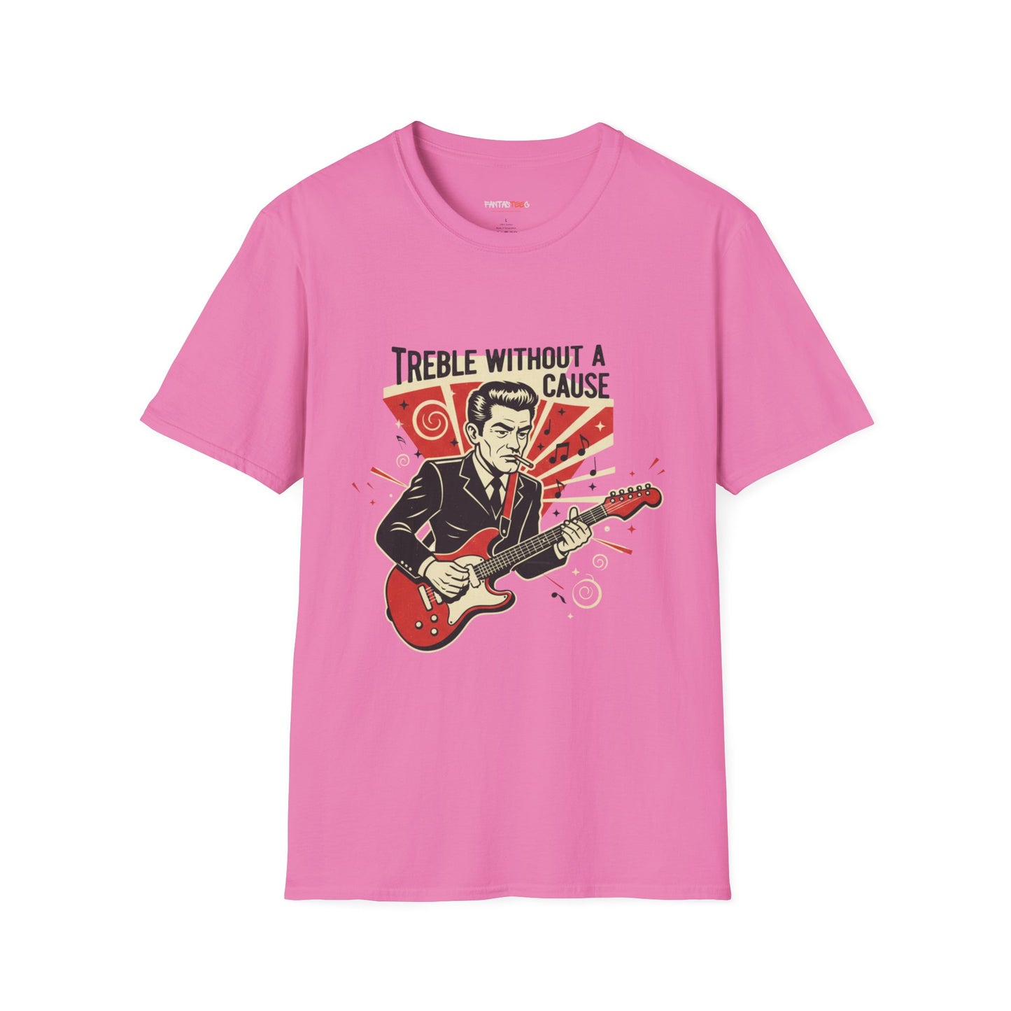 Retro Music Lover T-Shirt, Vintage Rock Tee, Gift for Musicians, Music Festival Apparel, Treble Without a Cause Shirt