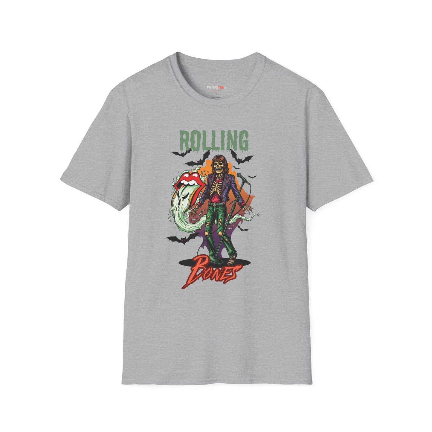 Rolling Bones Halloween Unisex softstyle T-Shirt