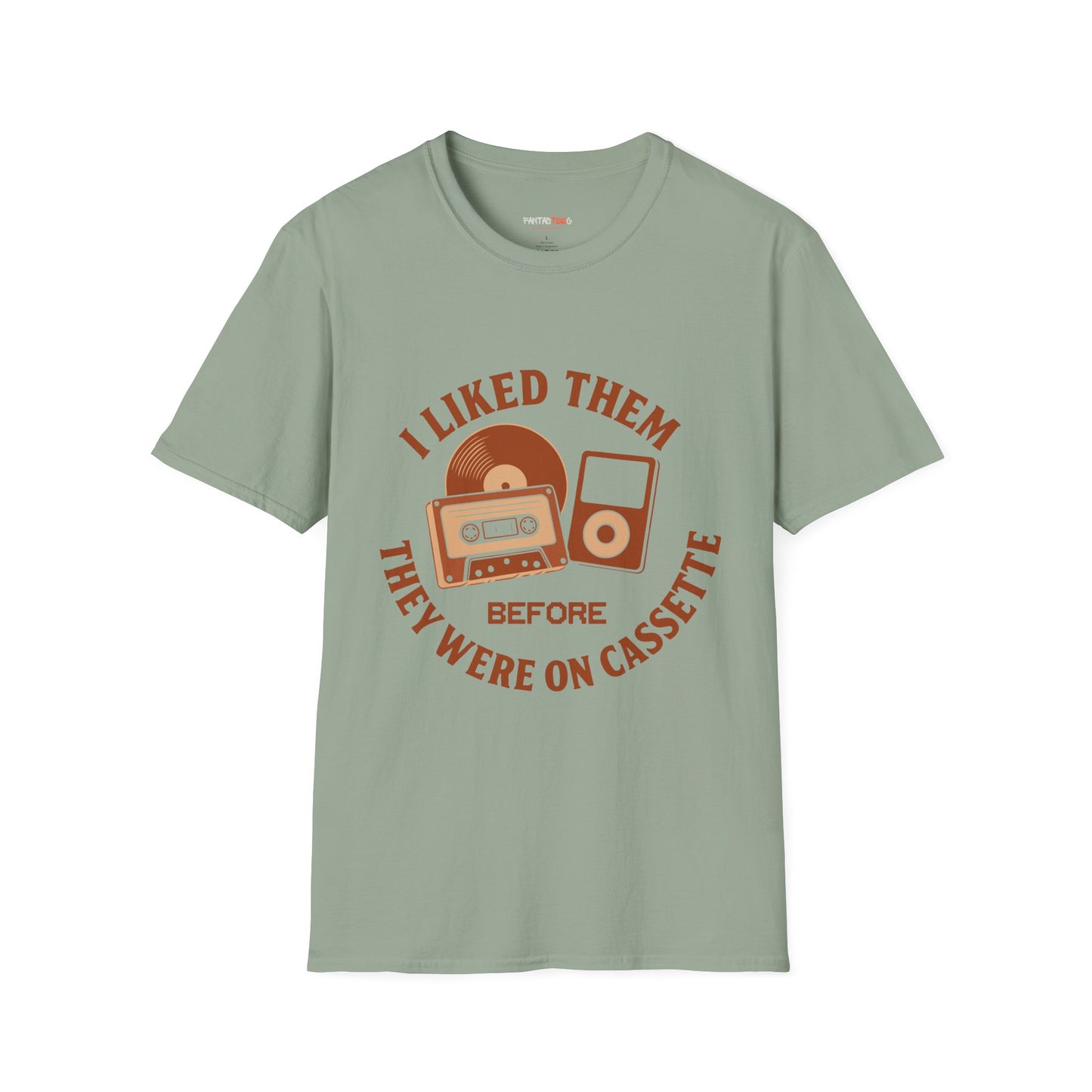 I Liked Them Before They Were on Cassette, Unisex Tee, Gift for Music Fans, Vintage Style Shirt