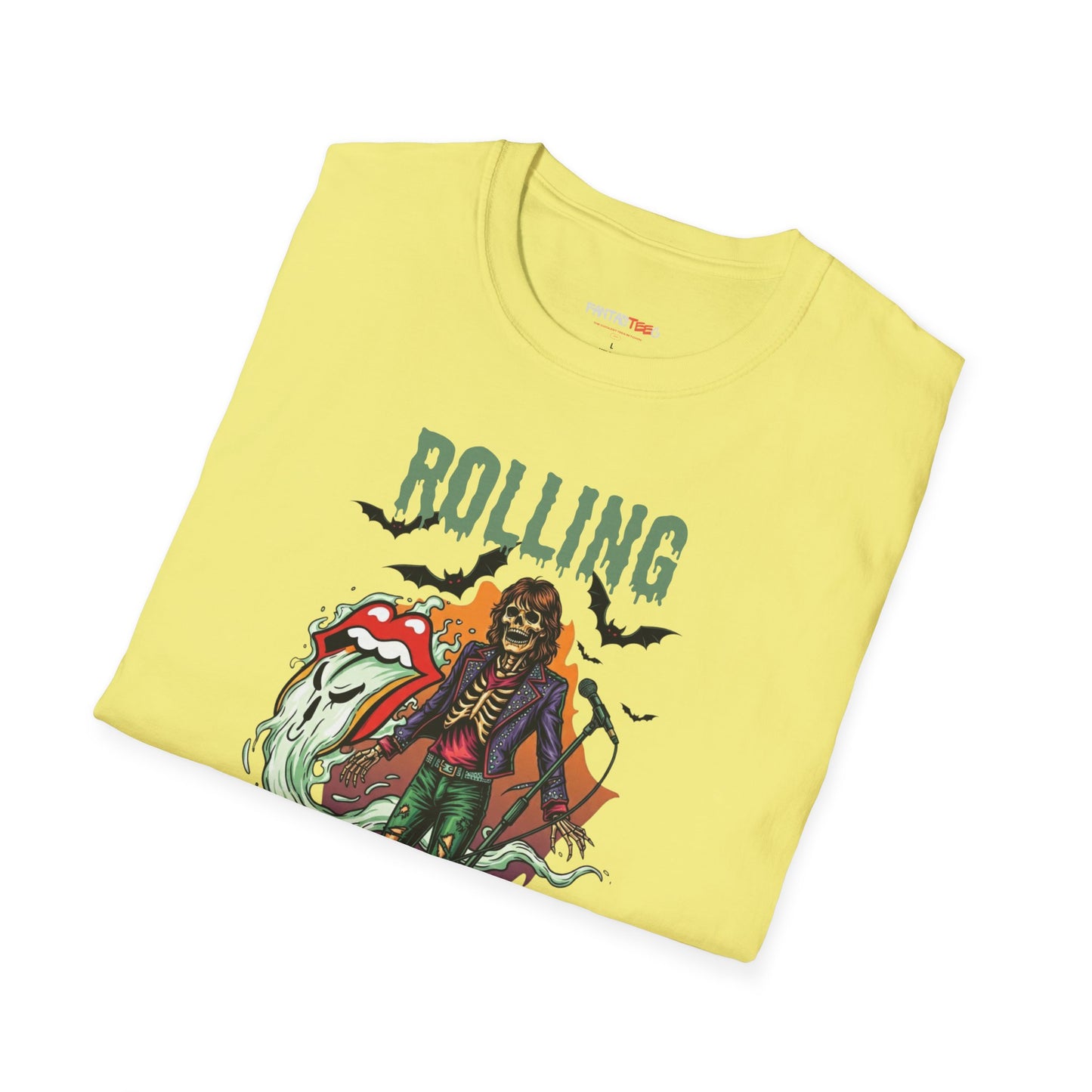 Rolling Bones Halloween Unisex softstyle T-Shirt