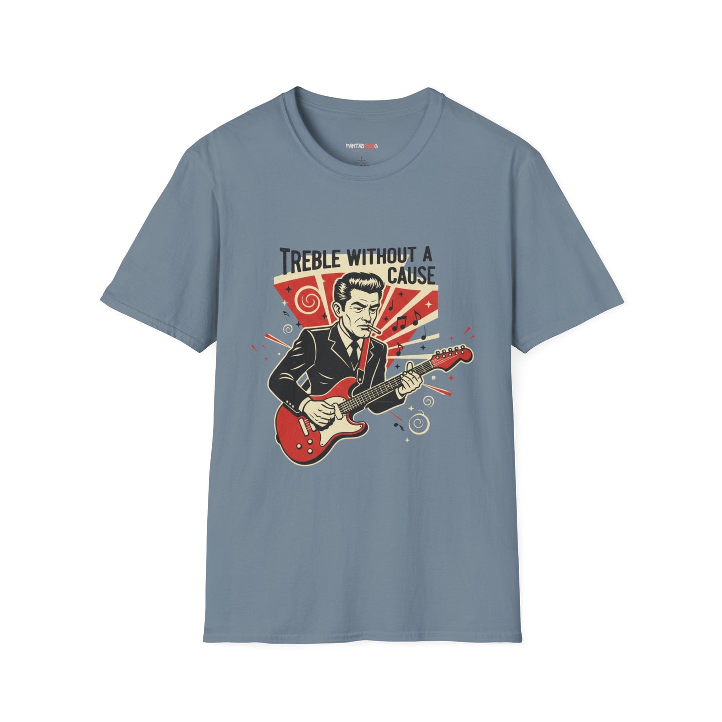 Retro Music Lover T-Shirt, Vintage Rock Tee, Gift for Musicians, Music Festival Apparel, Treble Without a Cause Shirt
