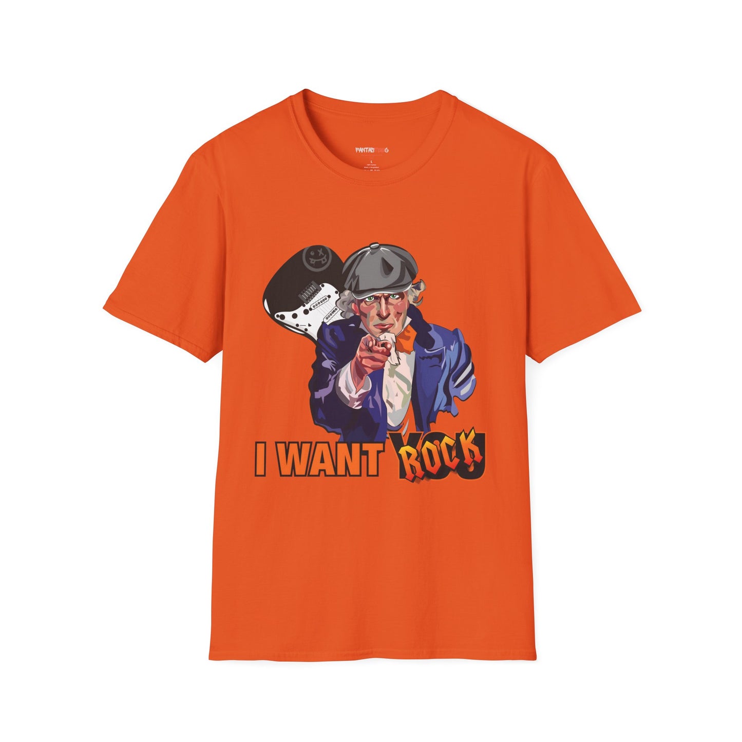 Uncle Rock, Unisex Softstyle, Music Lover Gift, Fun Graphic Tee.