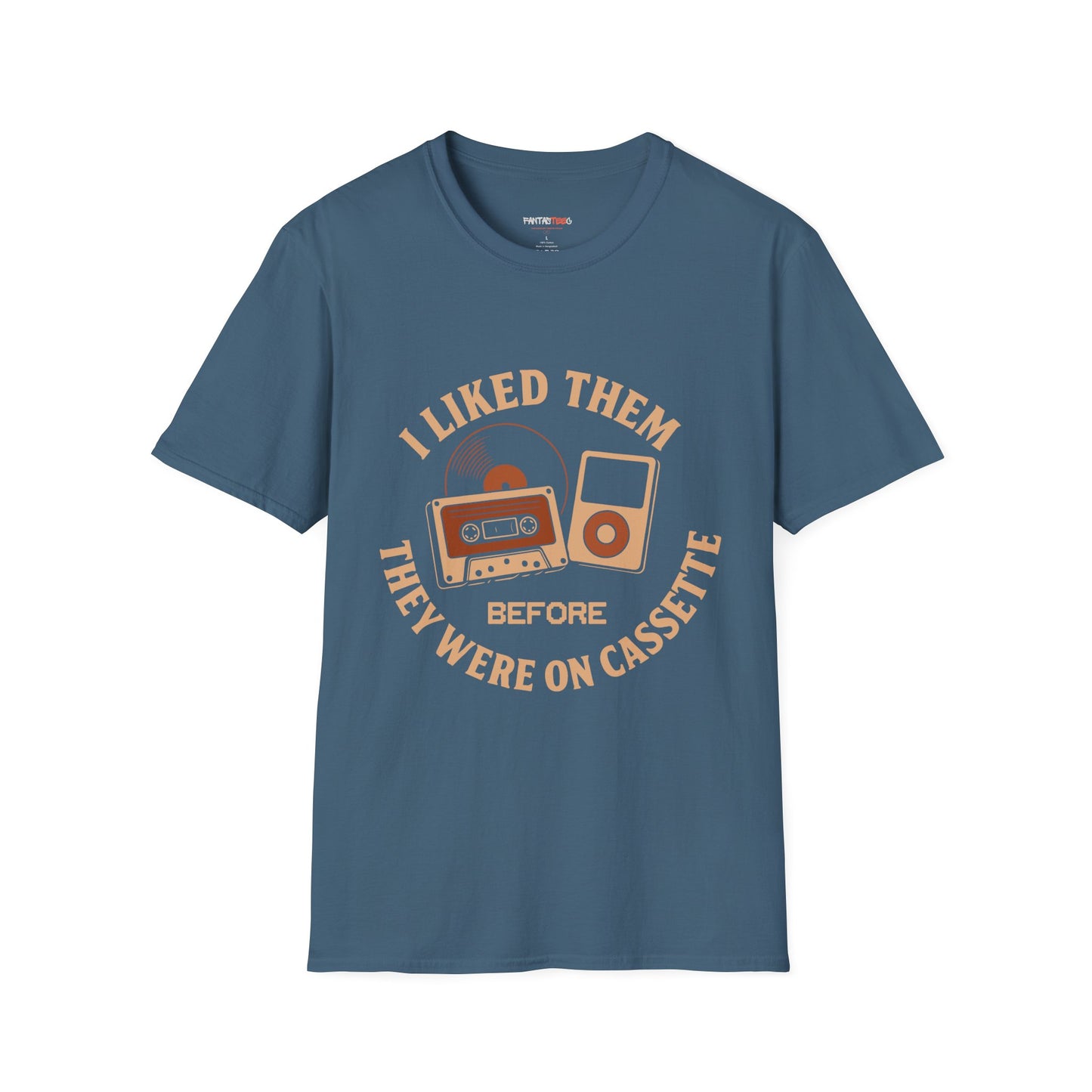 I Liked Them Before They Were on Cassette, Unisex Tee, Gift for Music Fans, Vintage Style Shirt