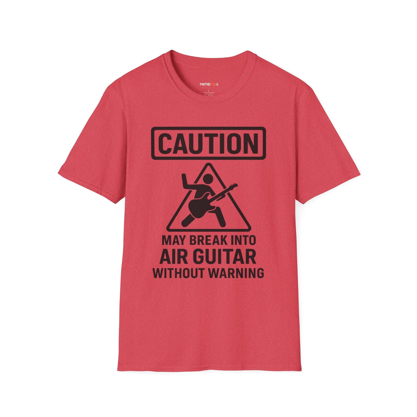 Caution Air Guitar T-Shirt