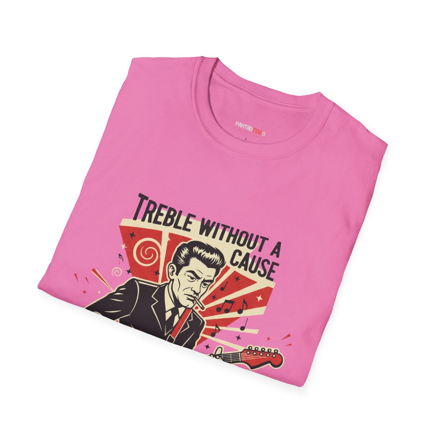 Retro Music Lover T-Shirt, Vintage Rock Tee, Gift for Musicians, Music Festival Apparel, Treble Without a Cause Shirt