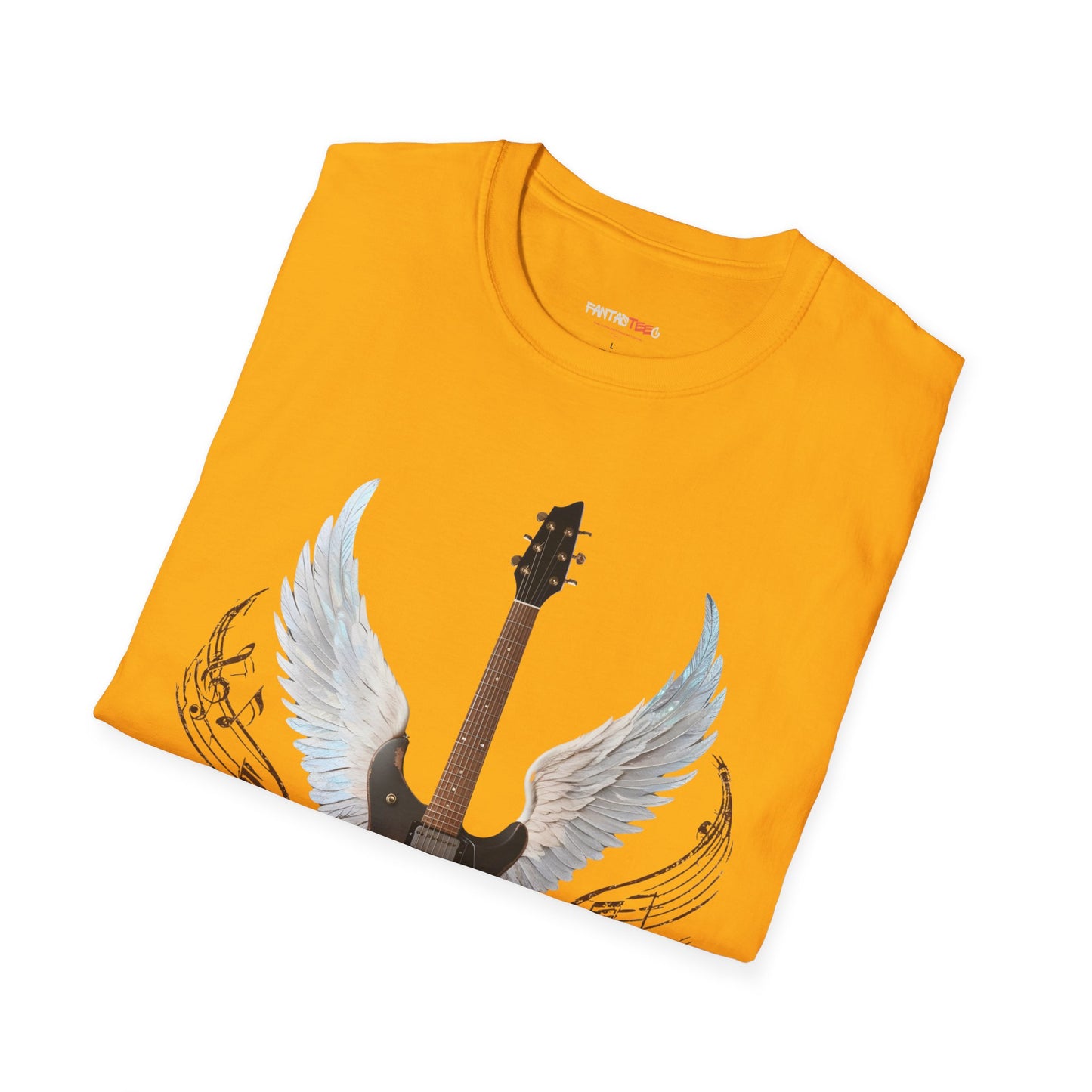 Winged Guitar Unisex T-Shirt, Music Lover Gift, Rock Band Merch, Casual Wear, Concert Outfit, Vintage Style
