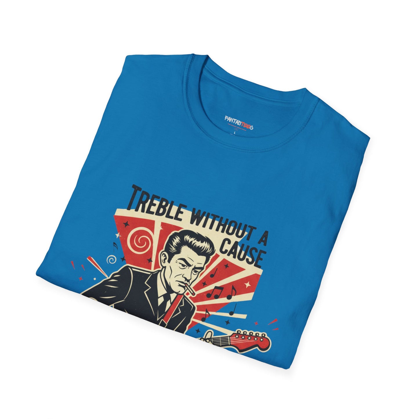 Retro Music Lover T-Shirt, Vintage Rock Tee, Gift for Musicians, Music Festival Apparel, Treble Without a Cause Shirt