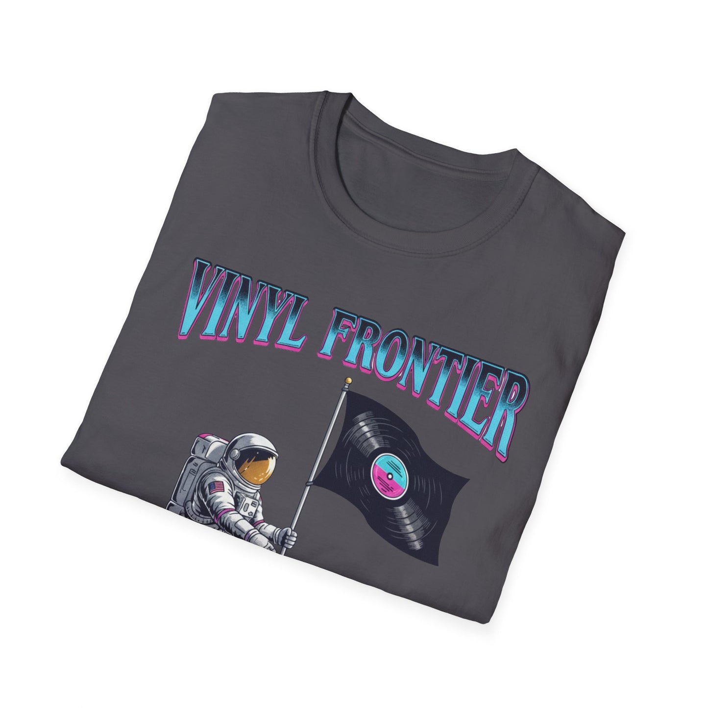 Vinyl Frontier Astronaut T-Shirt, Unisex Graphic Tee, Space Lover Gift, Casual Style, Summer Wear, Unique T-Shirt