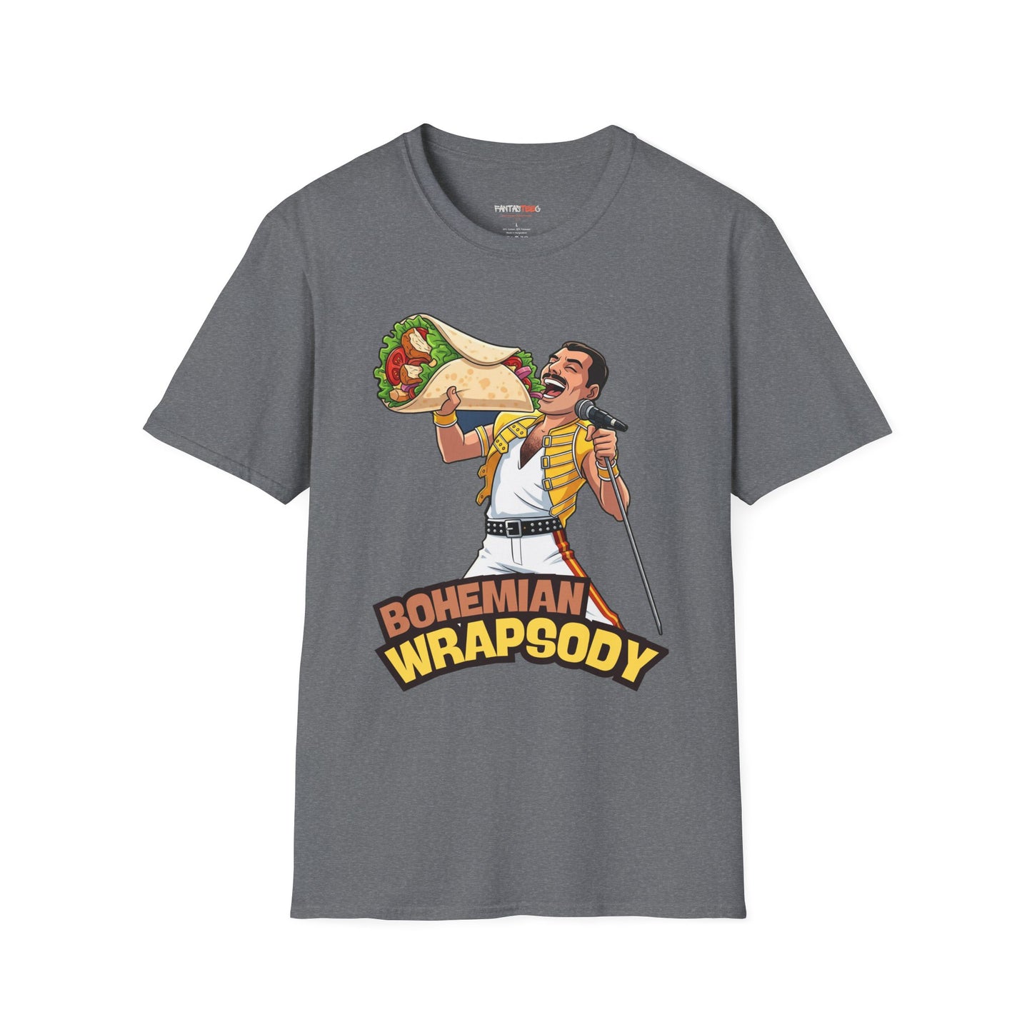 Bohemian Wrapsody T-Shirt, Funny Music Tee, Unisex Graphic Shirt, Perfect Gift for Concerts, Festivals, and Casual Wear