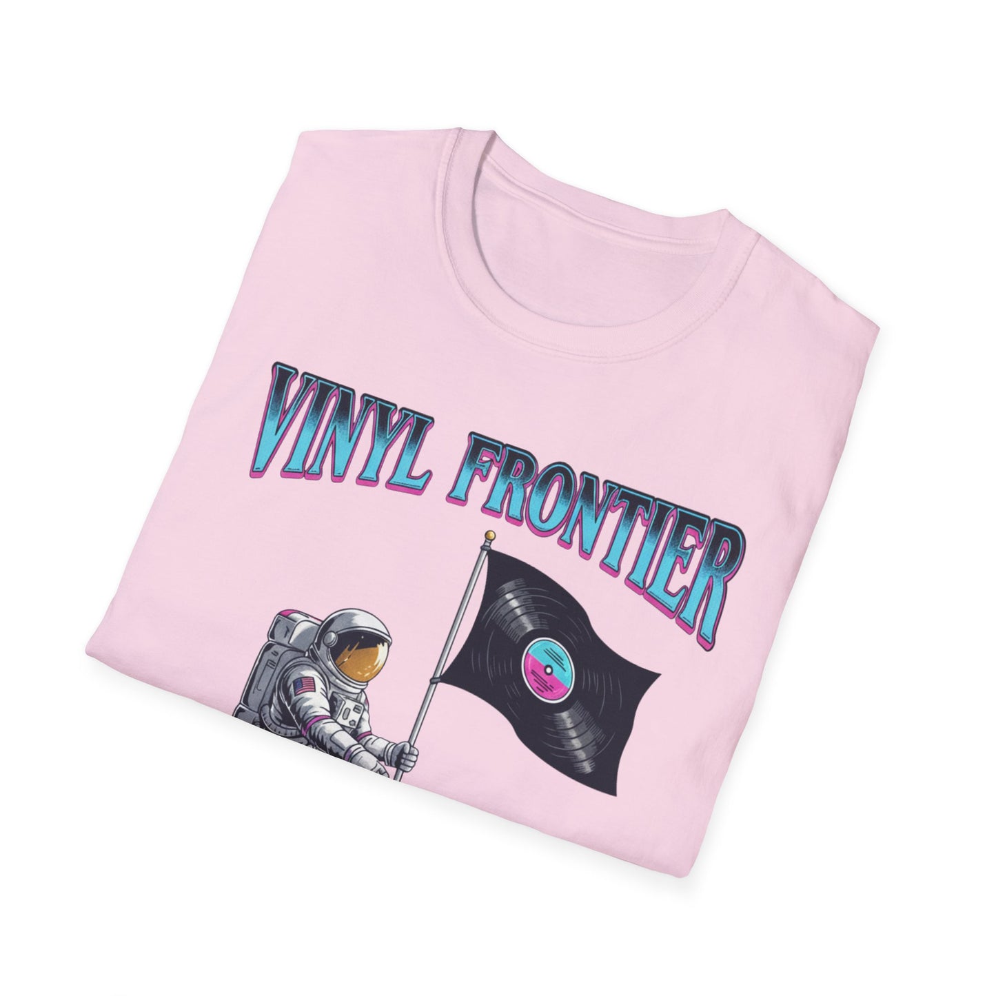 Vinyl Frontier Astronaut T-Shirt, Unisex Graphic Tee, Space Lover Gift, Casual Style, Summer Wear, Unique T-Shirt