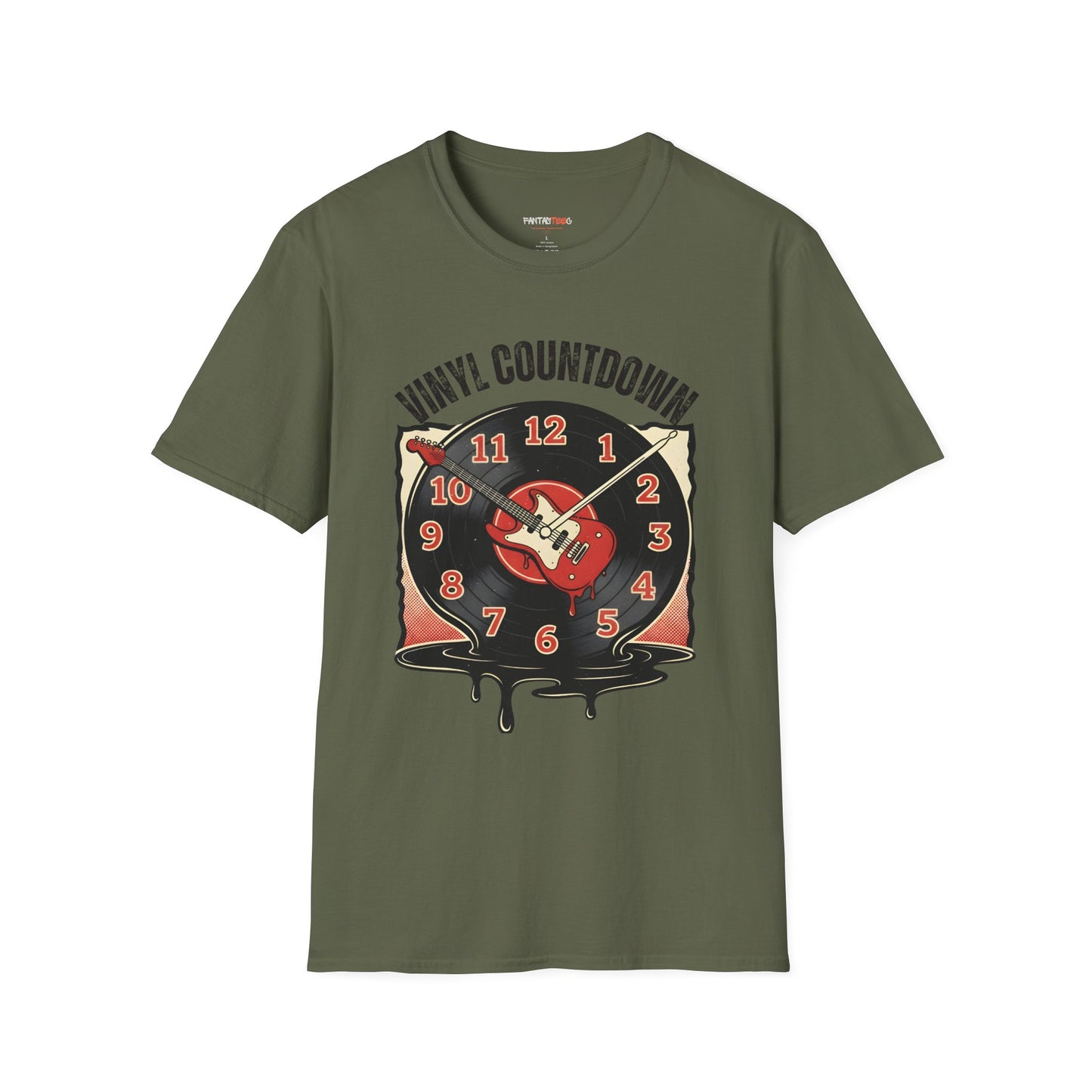 Vinyl Countdown T-Shirt, Music Lover Gift, Unisex Softstyle Tee, Vintage Vinyl Design, Perfect for Music Festivals, Casual Wear
