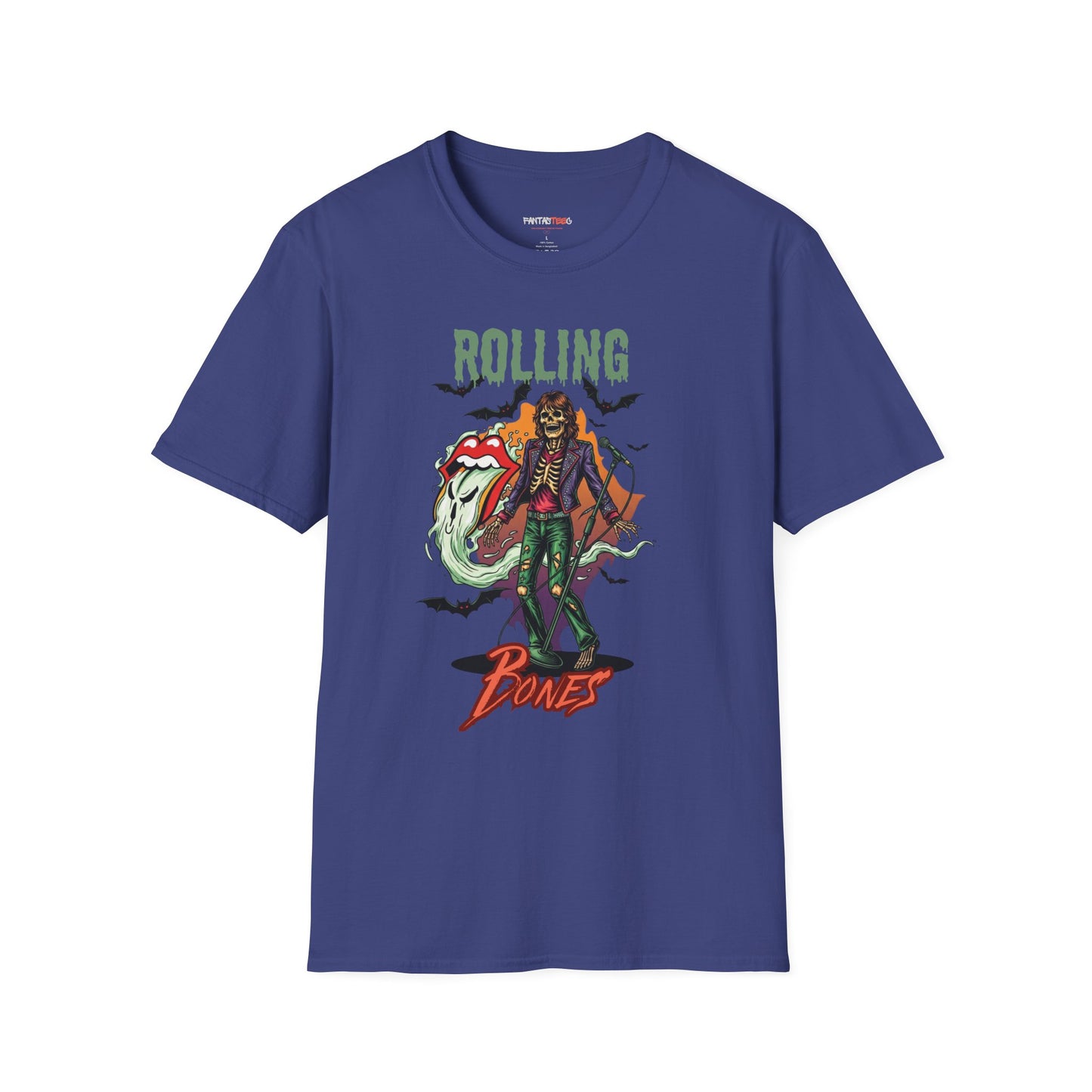 Rolling Bones Halloween Unisex softstyle T-Shirt