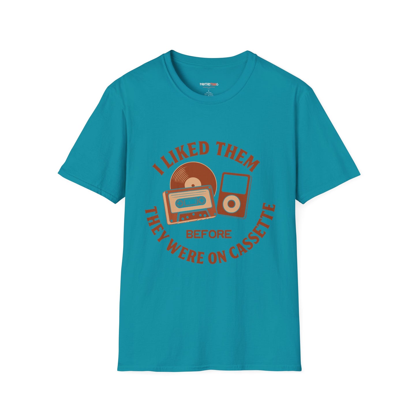 I Liked Them Before They Were on Cassette, Unisex Tee, Gift for Music Fans, Vintage Style Shirt