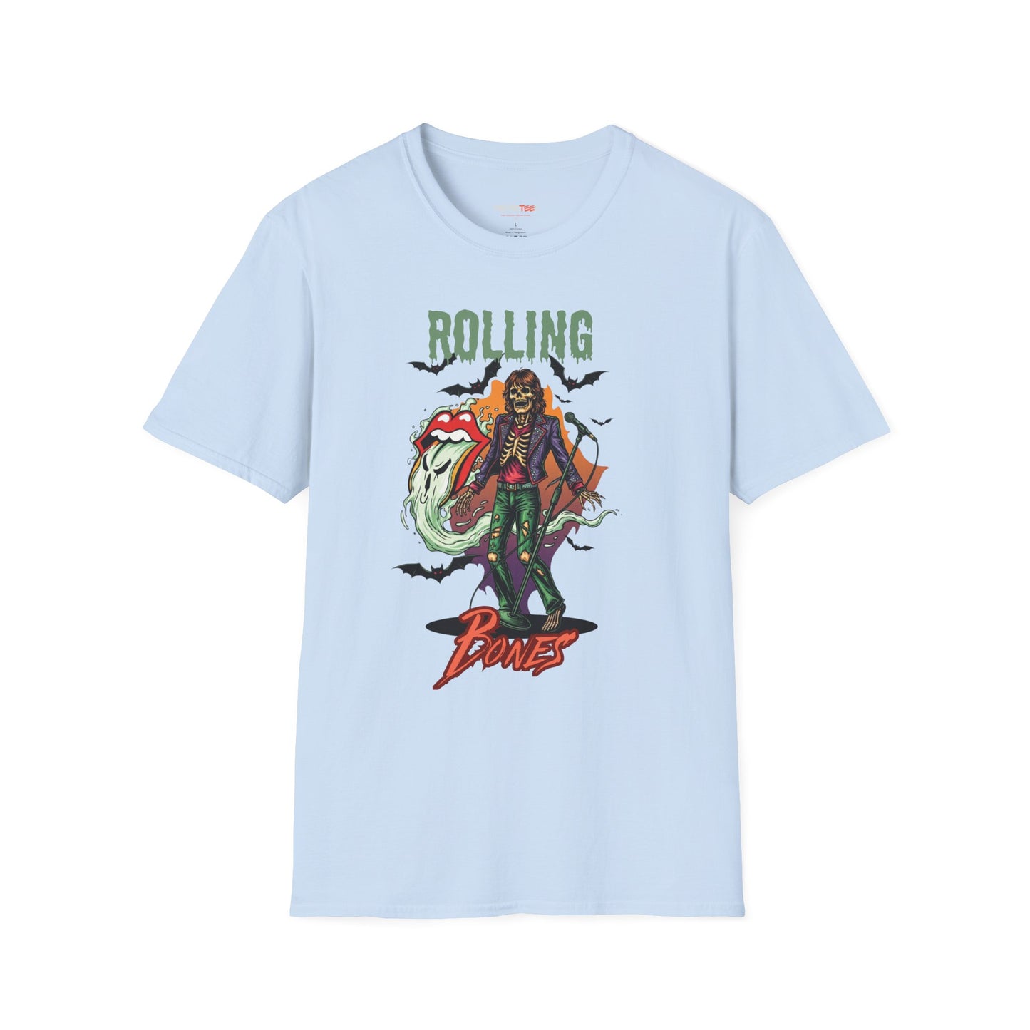 Rolling Bones Halloween Unisex softstyle T-Shirt